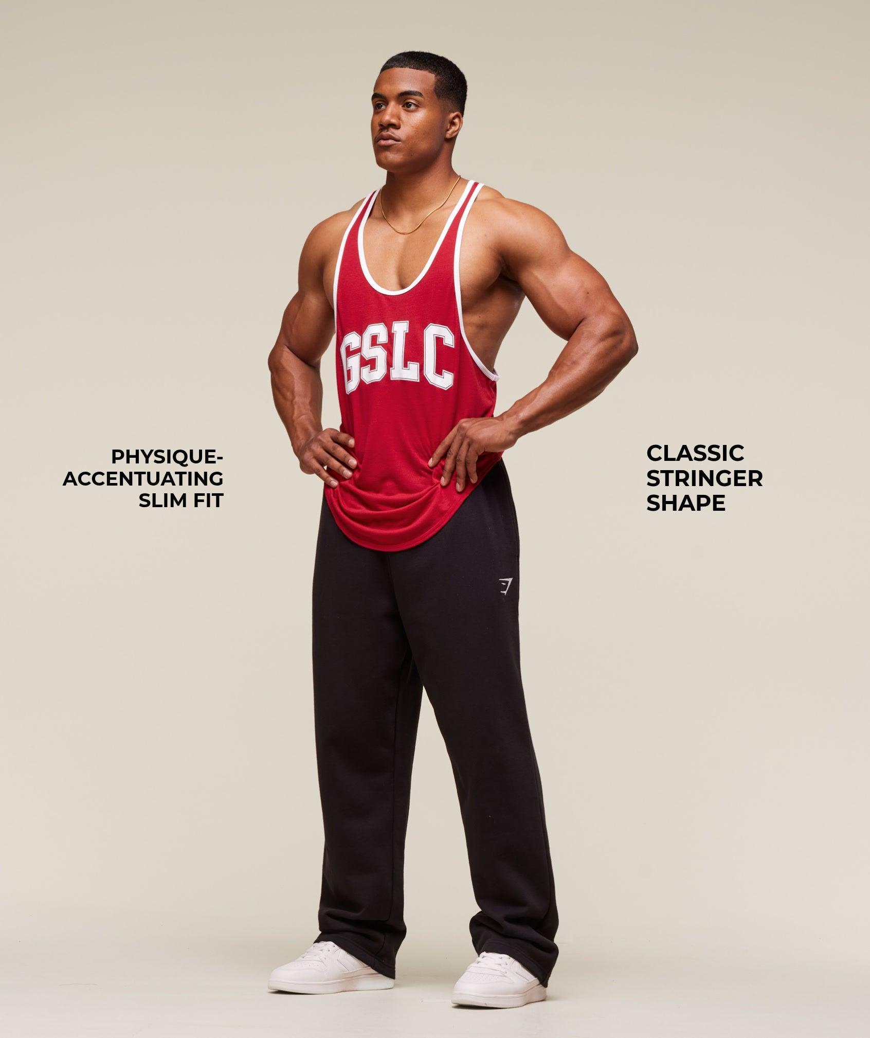 Gymshark GSLC Ringer Stringer - Conditioning Red Male Product Image