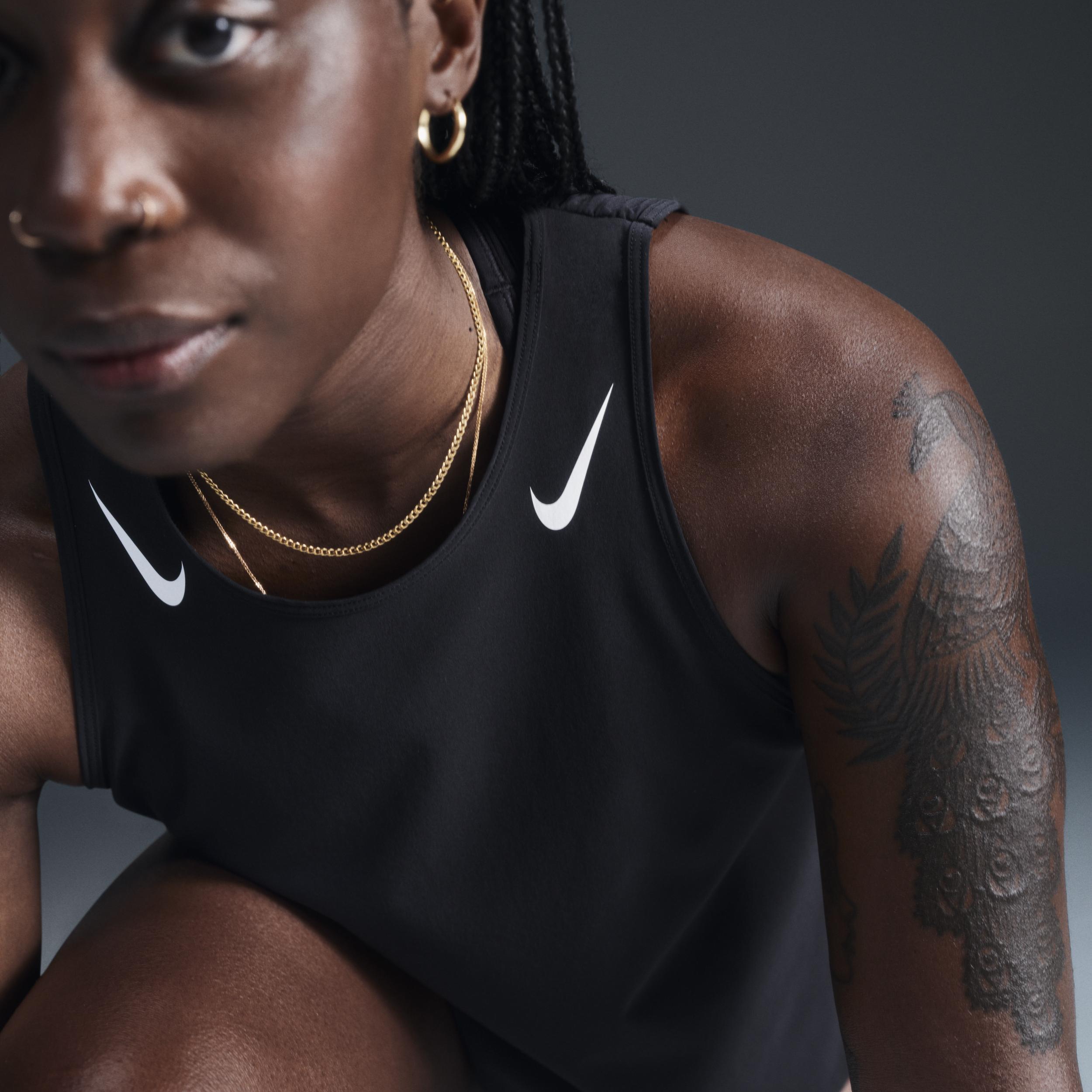 Nike Women's AeroSwift Dri-FIT ADV Cropped Running Tank Top Product Image