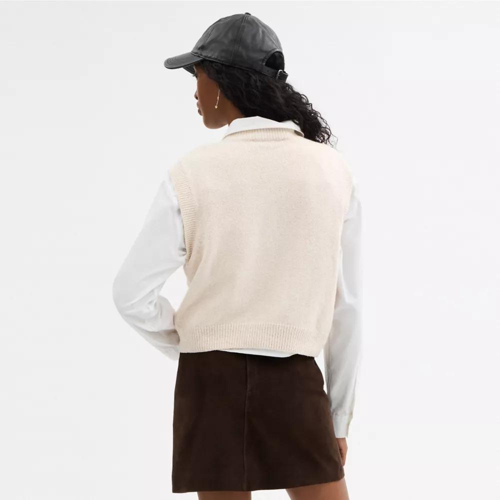 Sketch Print Sweater Vest Product Image