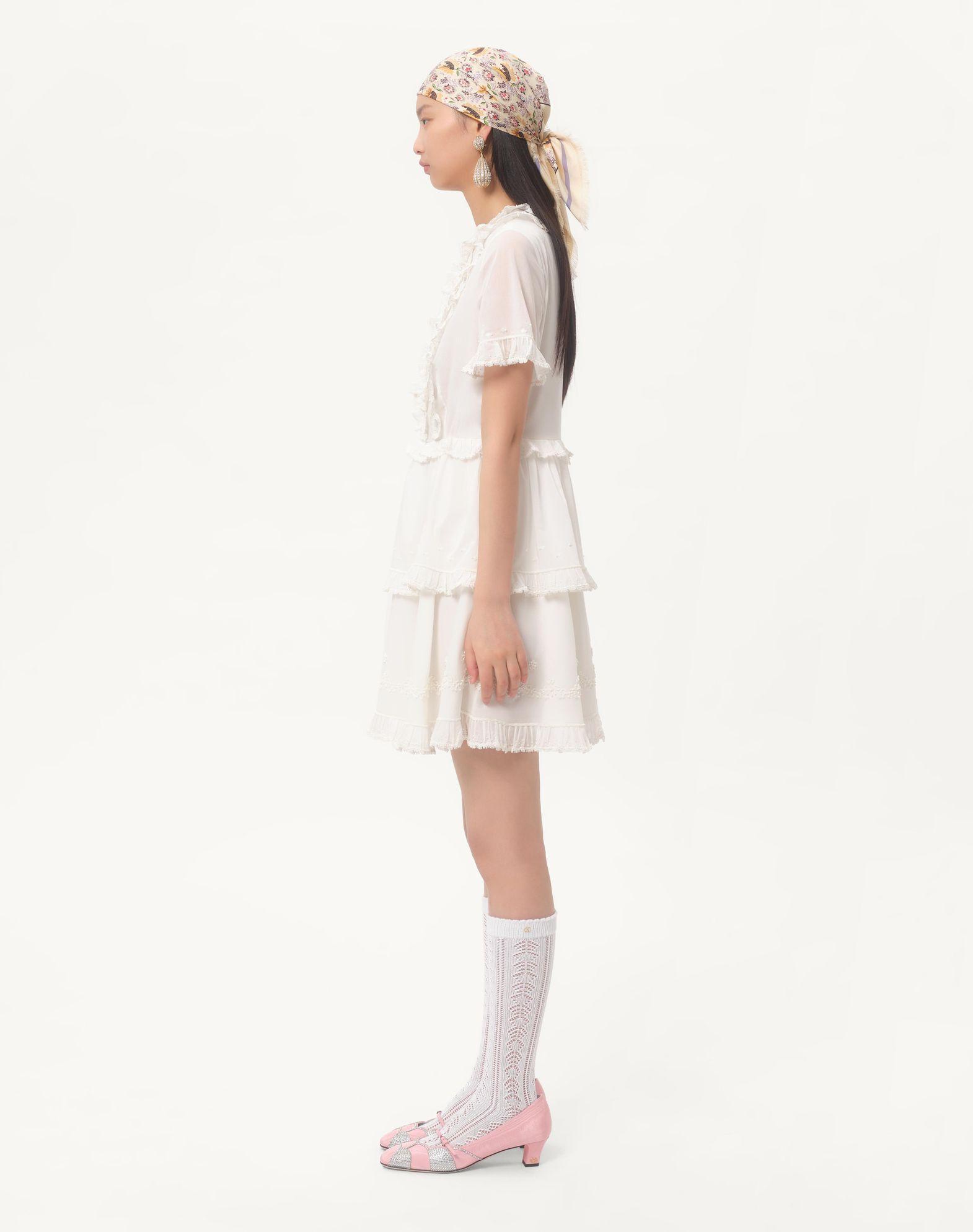 Short Embroidered Organza Dress Product Image