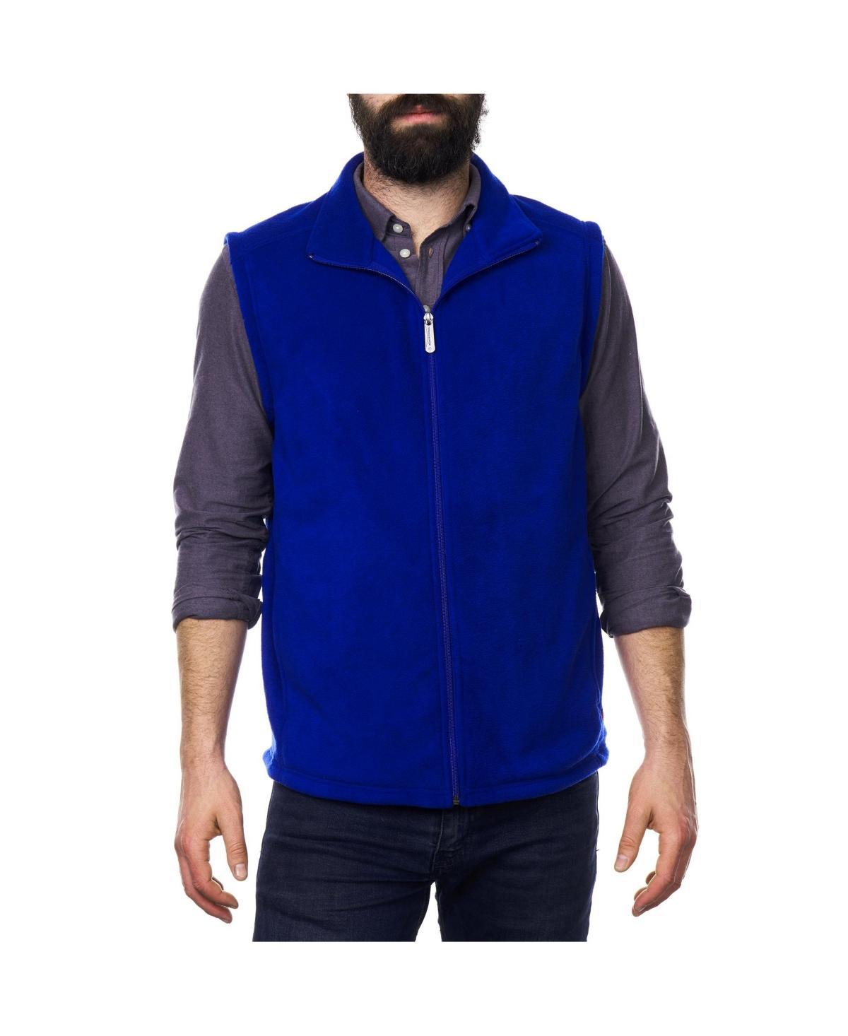 Alpine Swiss Mens Full Zip Up Fleece Vest Lightweight Warm Sleeveless Jacket Product Image