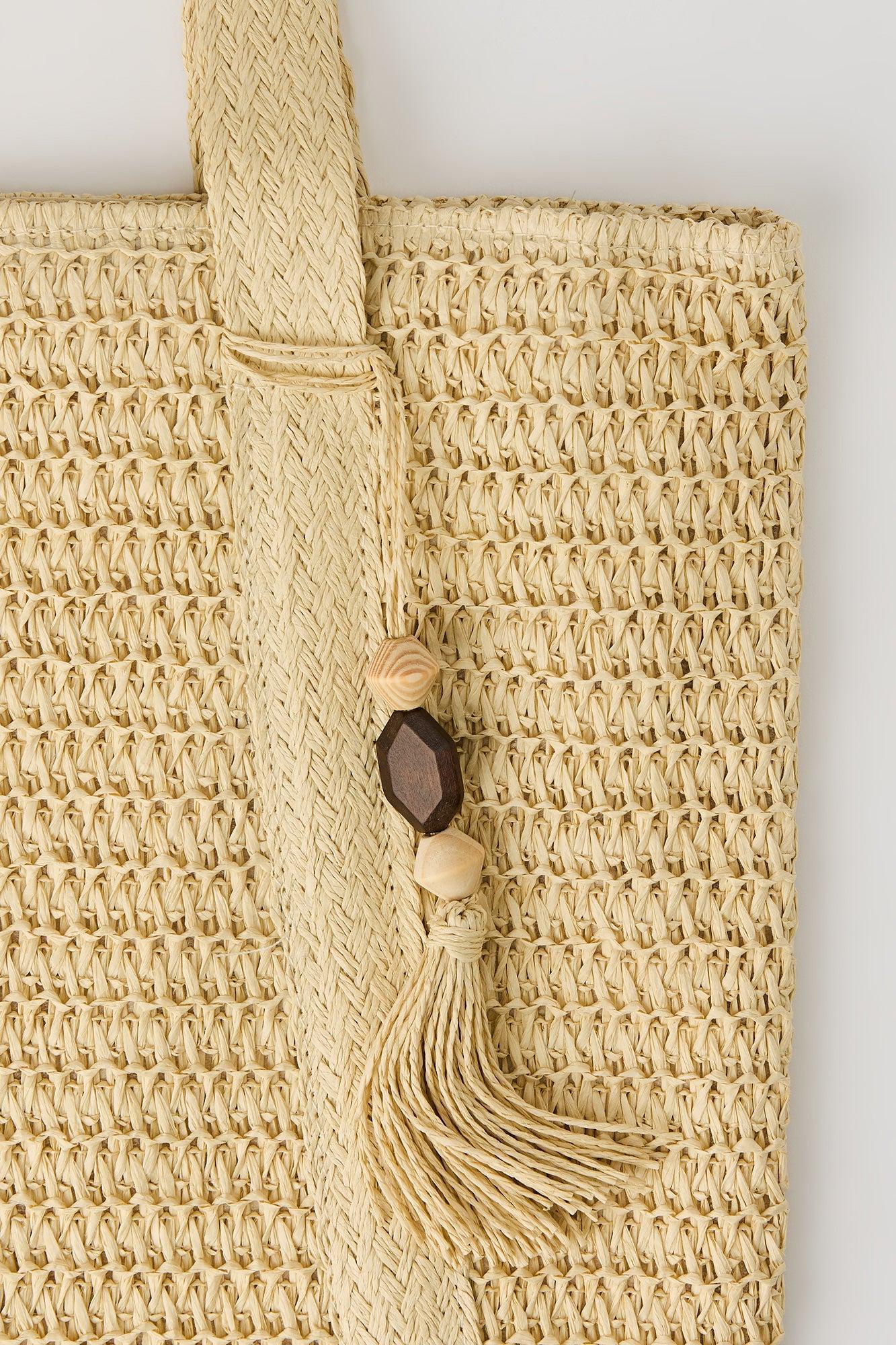 Straw Tote Bag Female Product Image