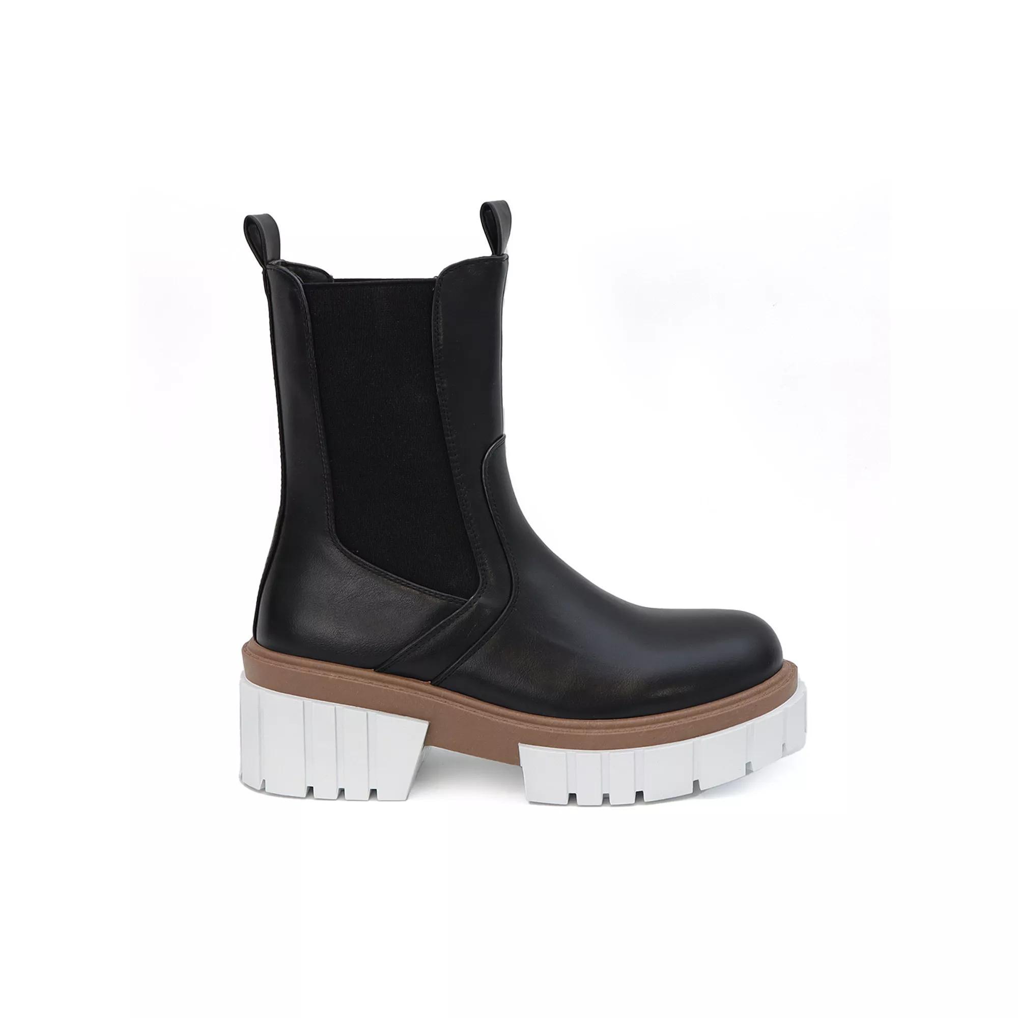 Yoki Mikeey-12 Women's Short Chelsea Boots, Size: 9, Black Product Image