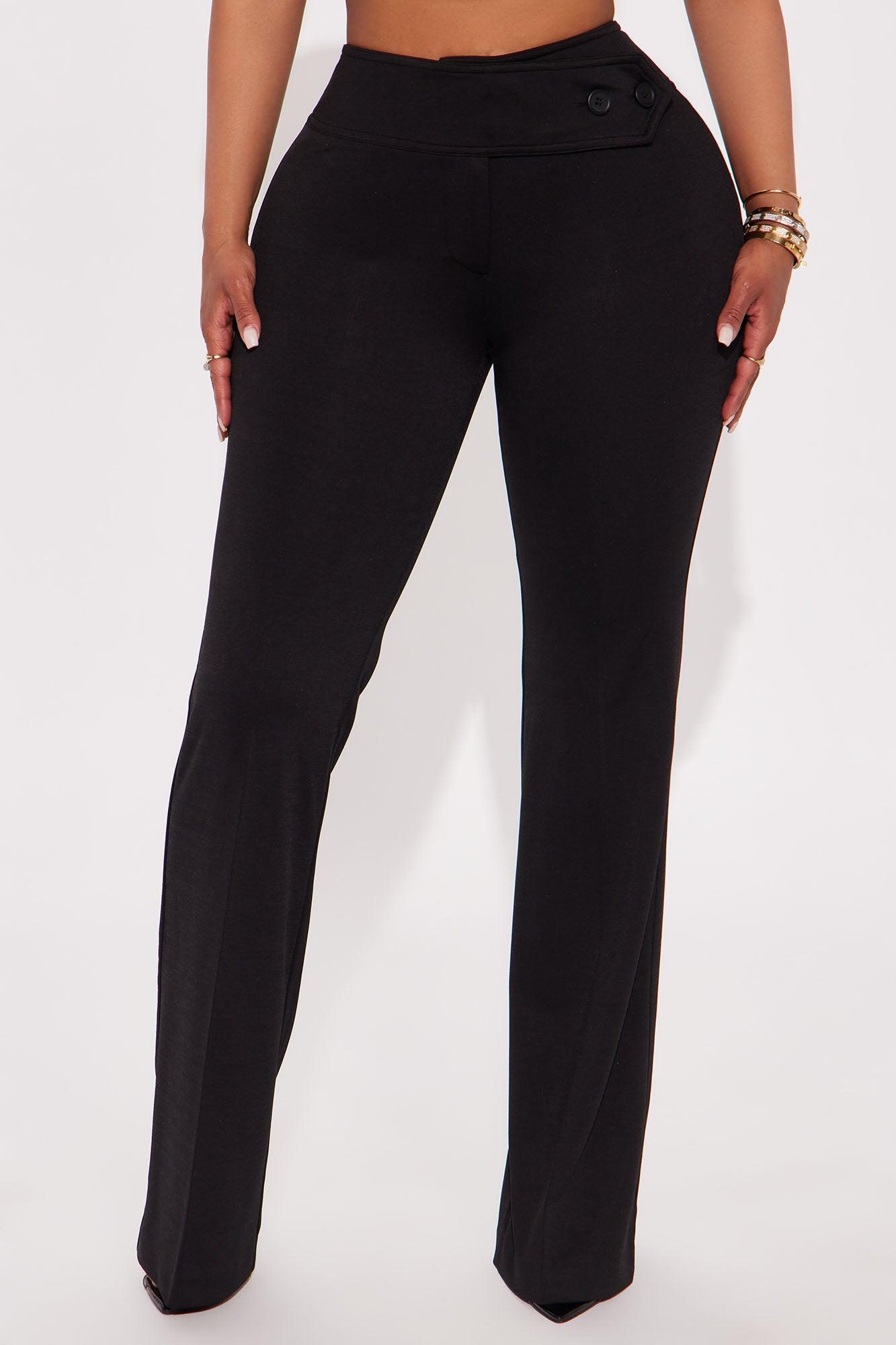 Elsy Ponte Flare Trouser Pant - Black Product Image