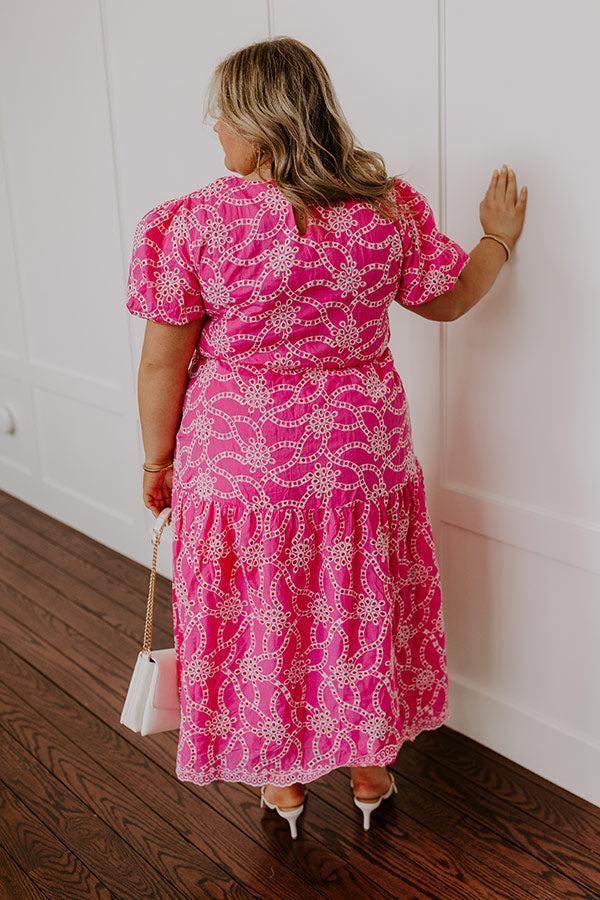 Sweet Surprise Eyelet Midi Dress Curves Product Image
