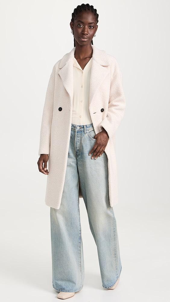 Harris Wharf London Dropped Shoulder Bouclé Coat | Shopbop Product Image