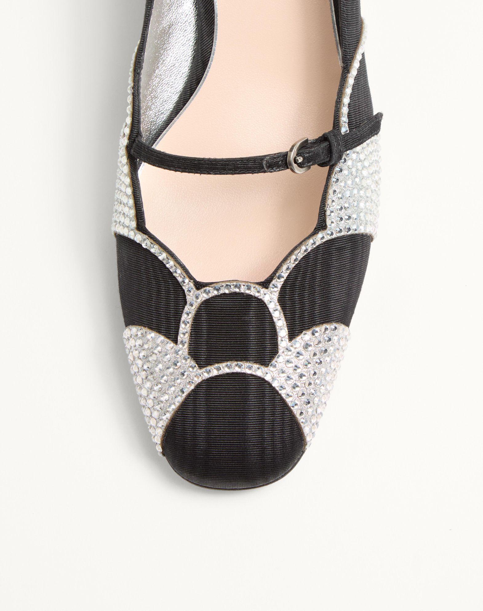 Bowow Pumps In Moirè Fabric With Crystals 45Mm Product Image