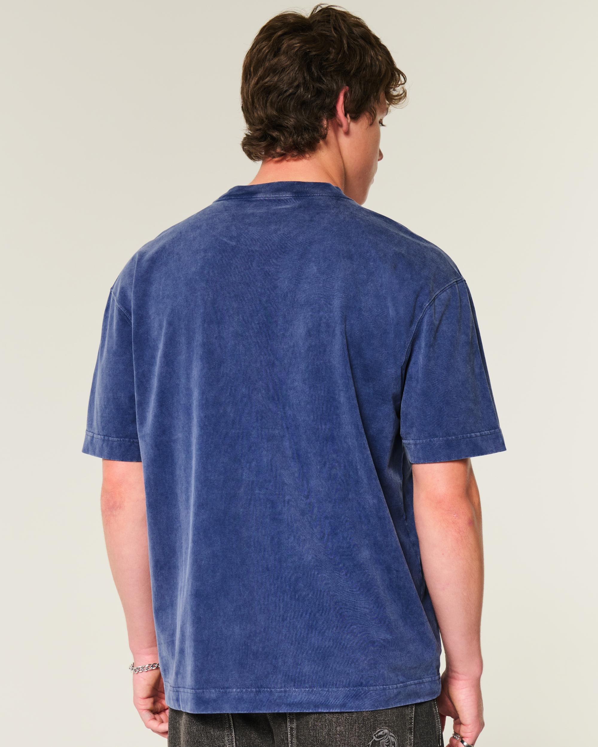 Boxy Heavyweight Washed Crew T-Shirt Product Image