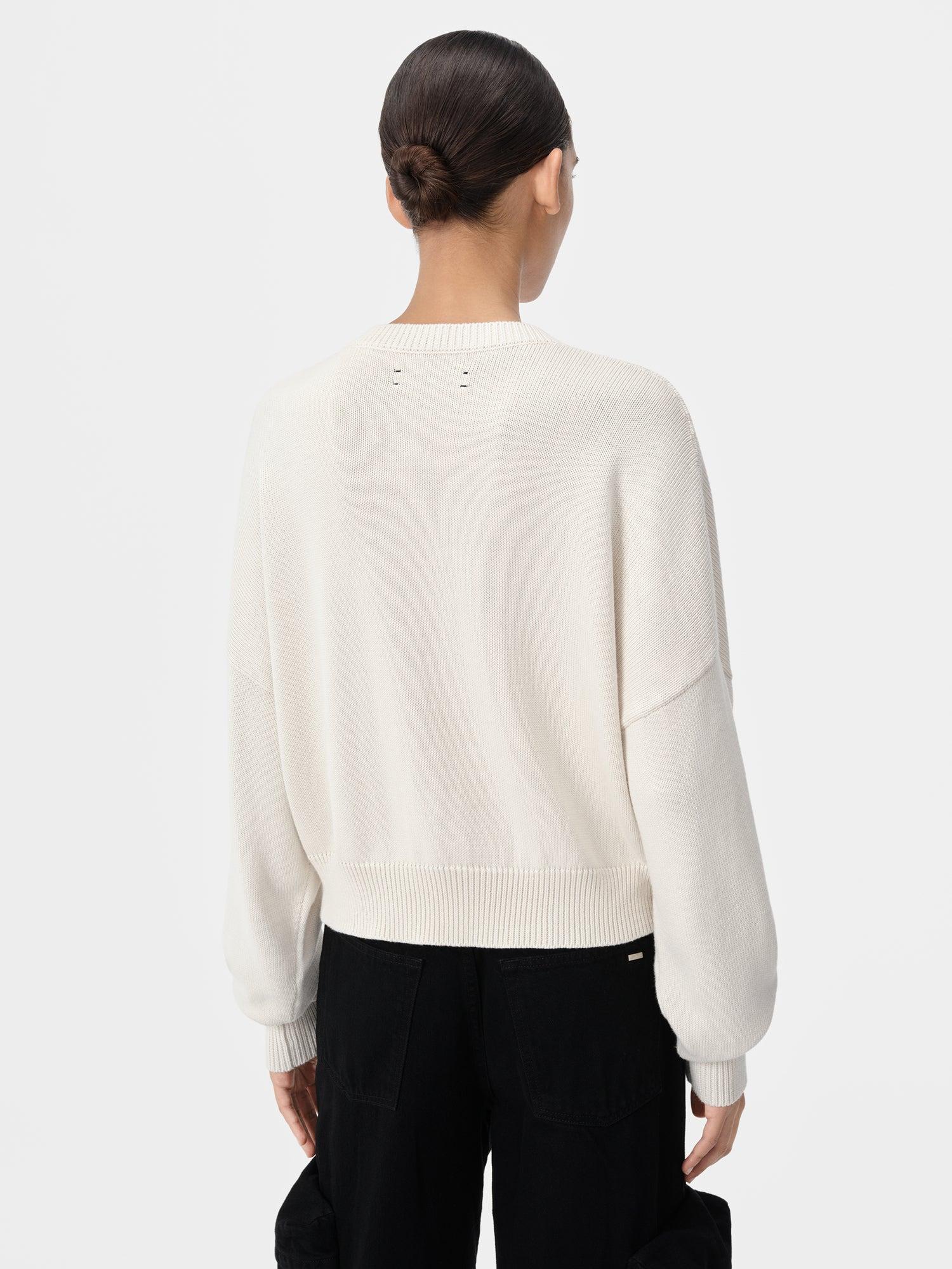 WOMEN - WOMEN'S AMIRI ARTS DISTRICT CREW - White Female Product Image
