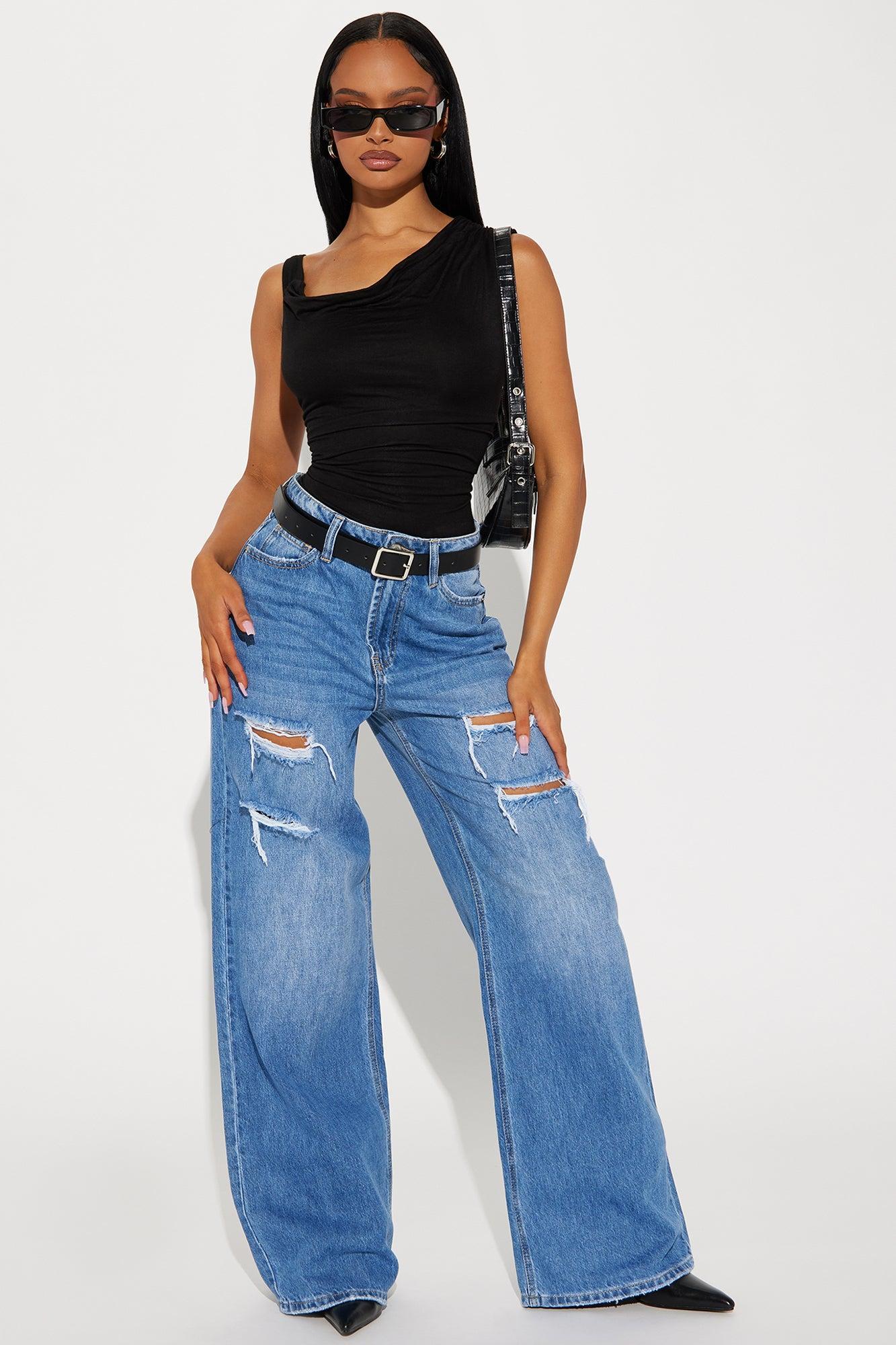 Kylie Off Shoulder Bodysuit - Black Product Image