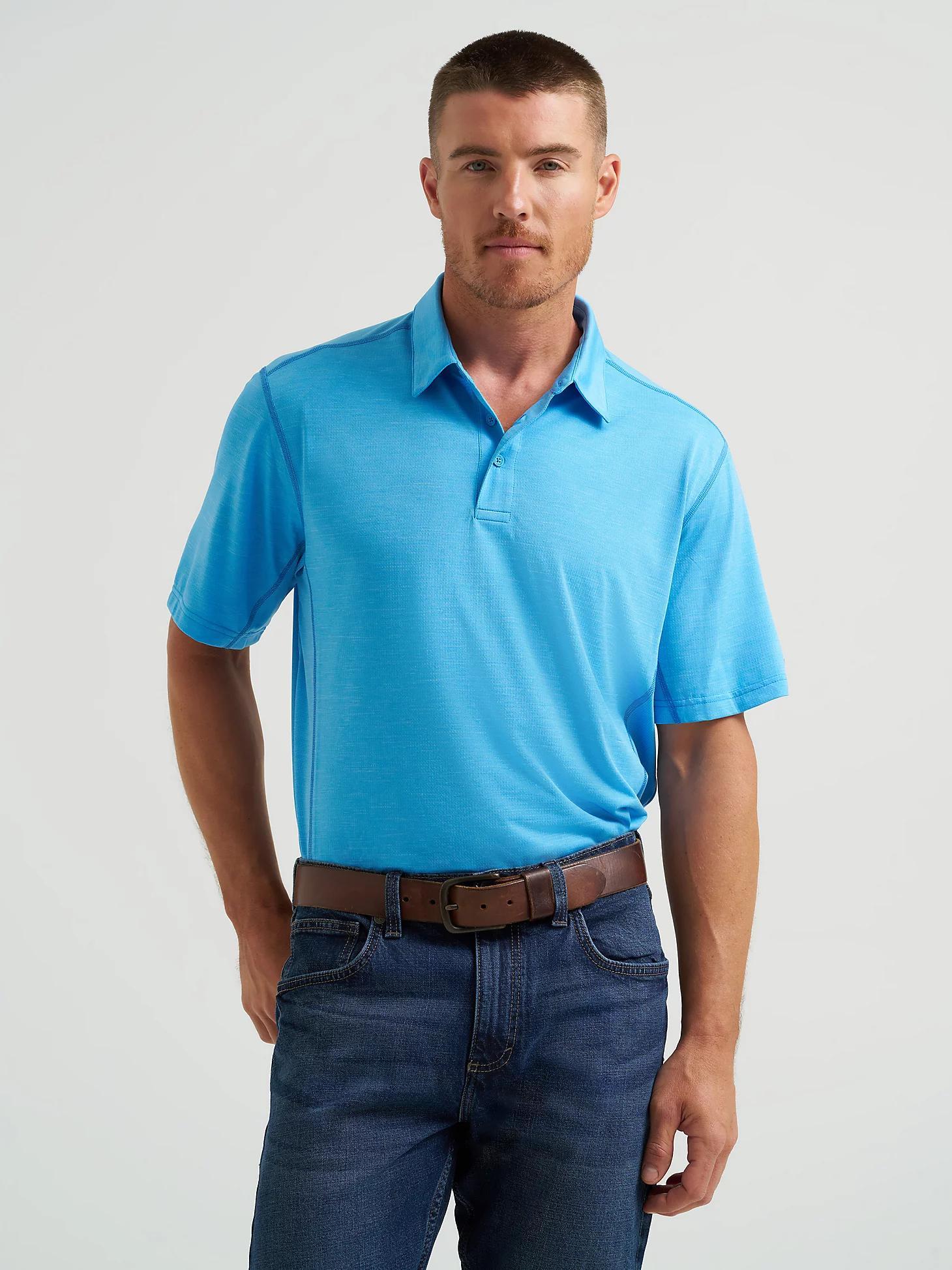 Men's Wrangler Performance Polo in Cerulean Product Image