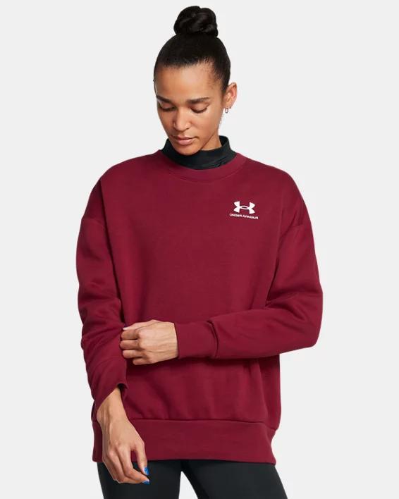 UA Icon Fleece Womens Oversized Crew Product Image