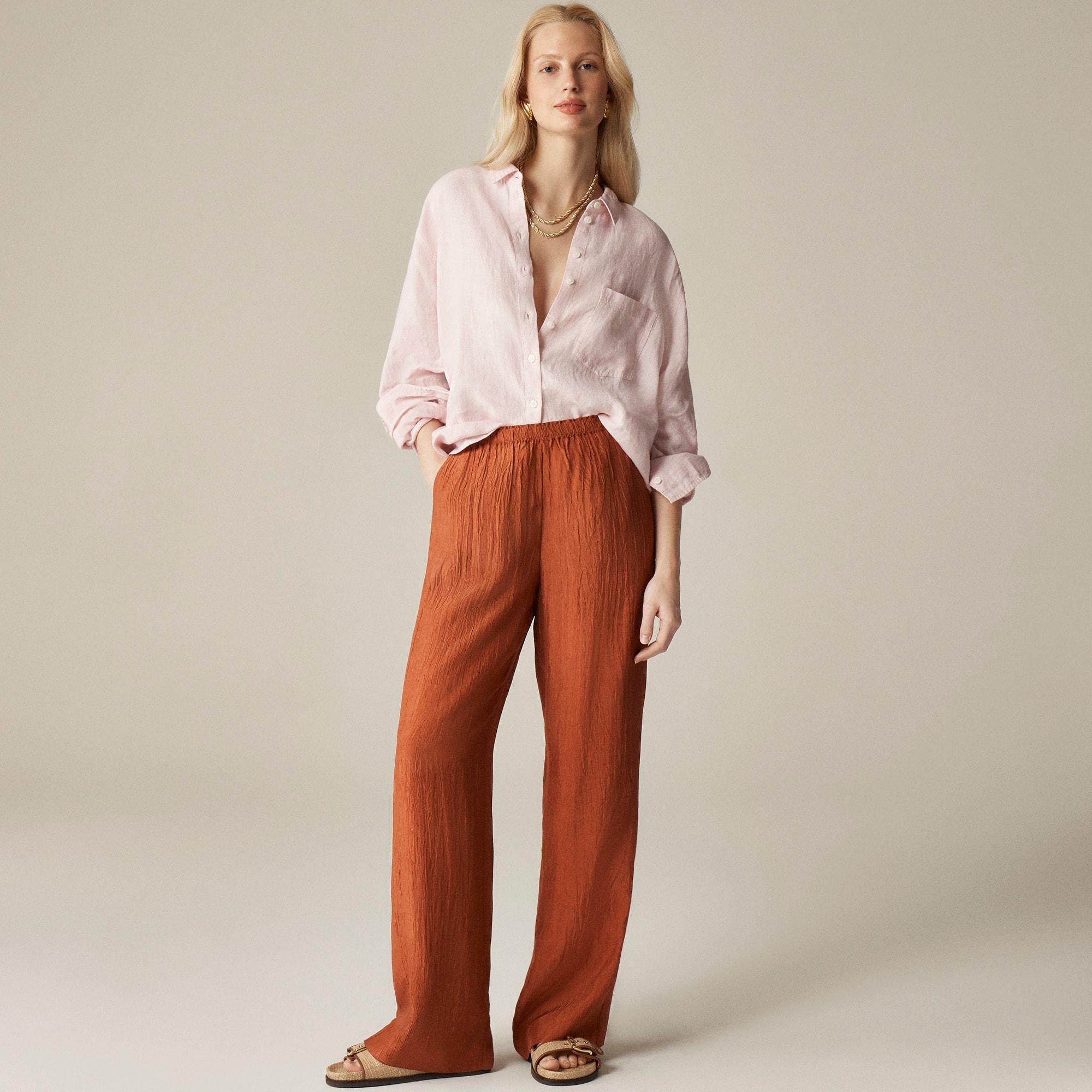 Stratus pant in textured satin Product Image