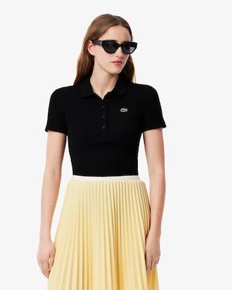 Slim Fit L.12.D Ribbed Cotton Polo Shirt Product Image