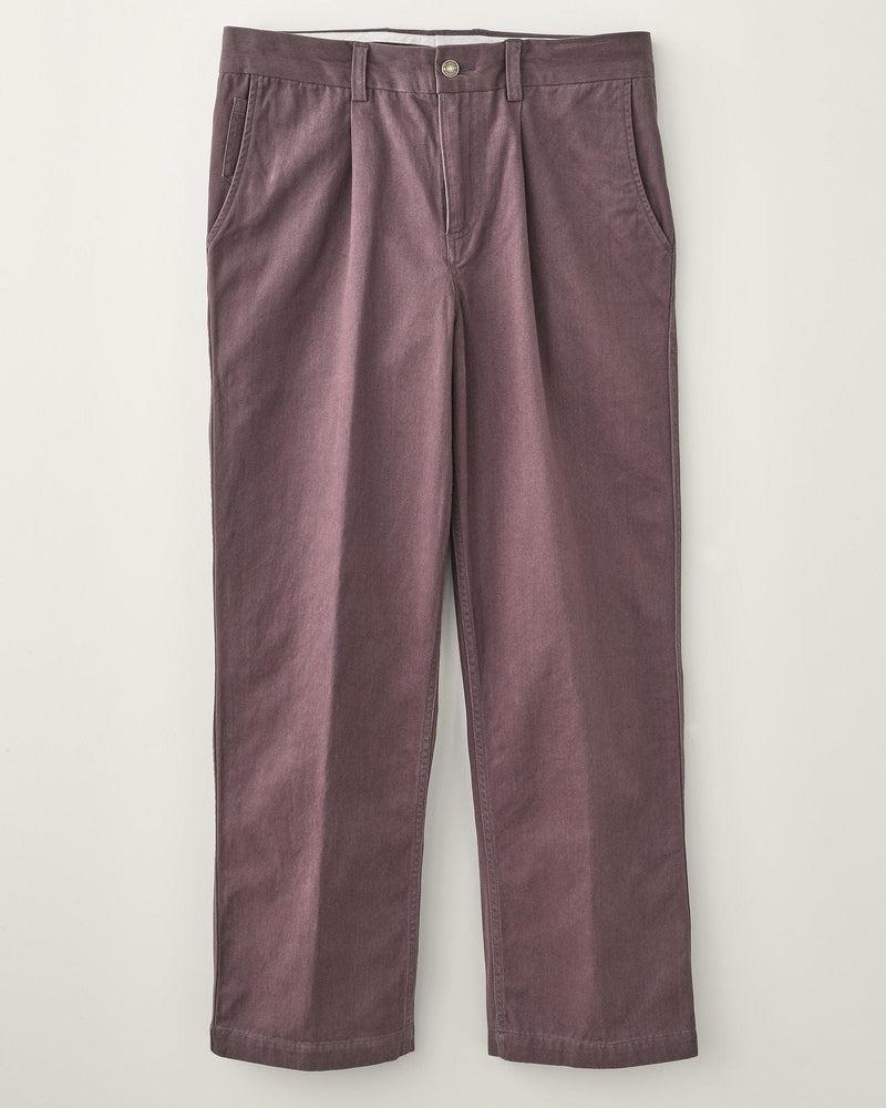 Heavy Twill Pleated Trouser - Black Product Image