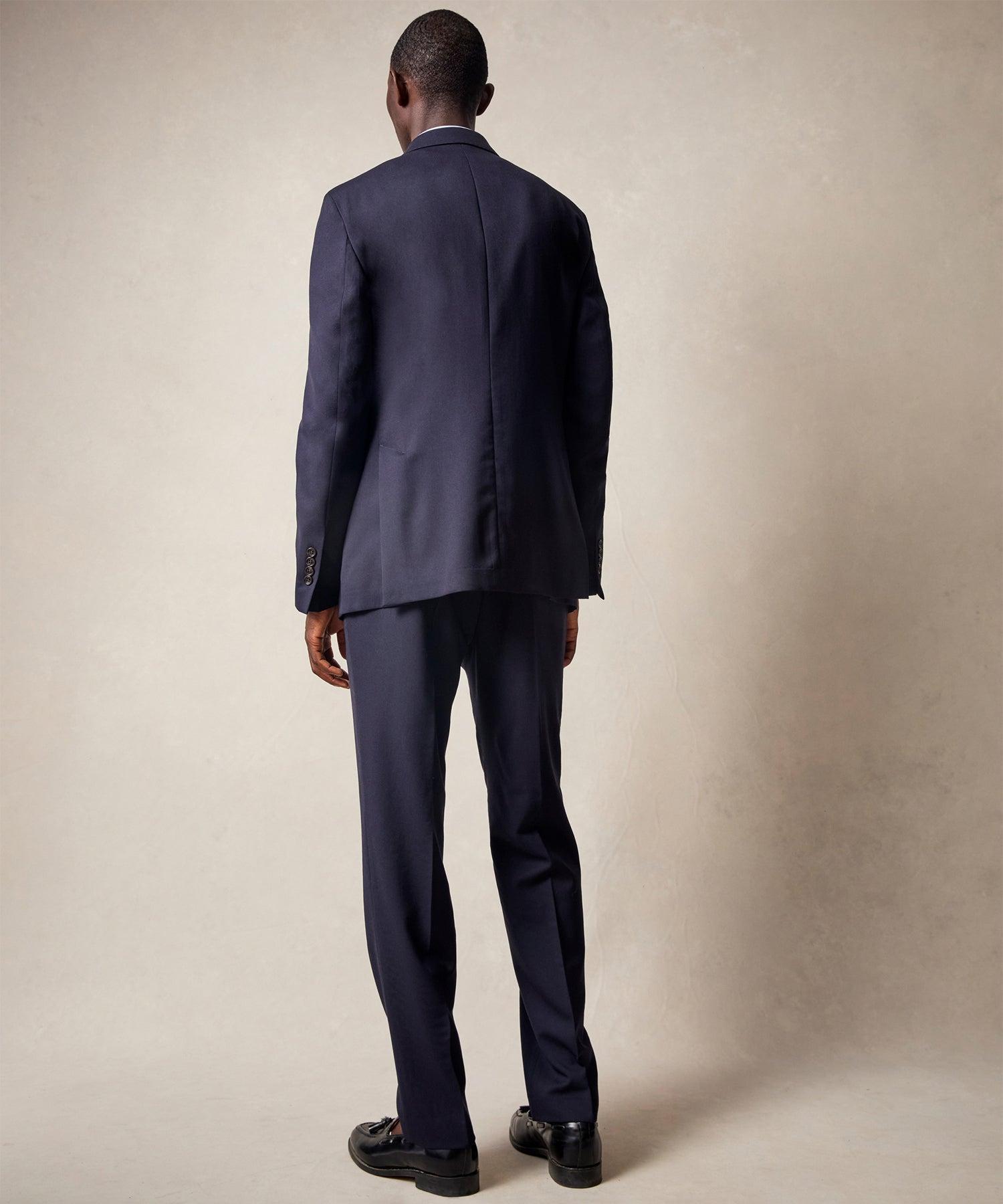 Italian Tropical Wool Sutton Jacket in Navy Product Image