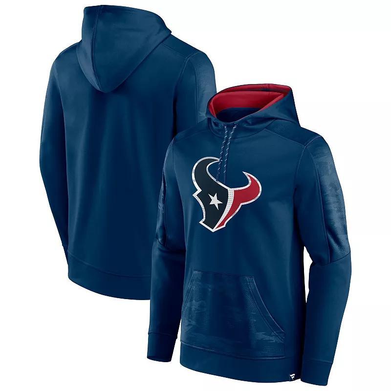 Men's Fanatics Branded Navy Houston Texans On The Ball Pullover Hoodie, Size: 3XL, Blue Product Image