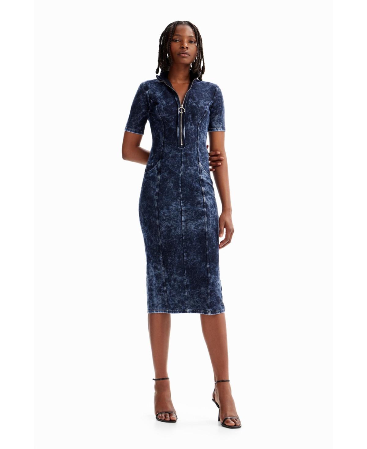 Desigual Womens Zip midi dress Product Image