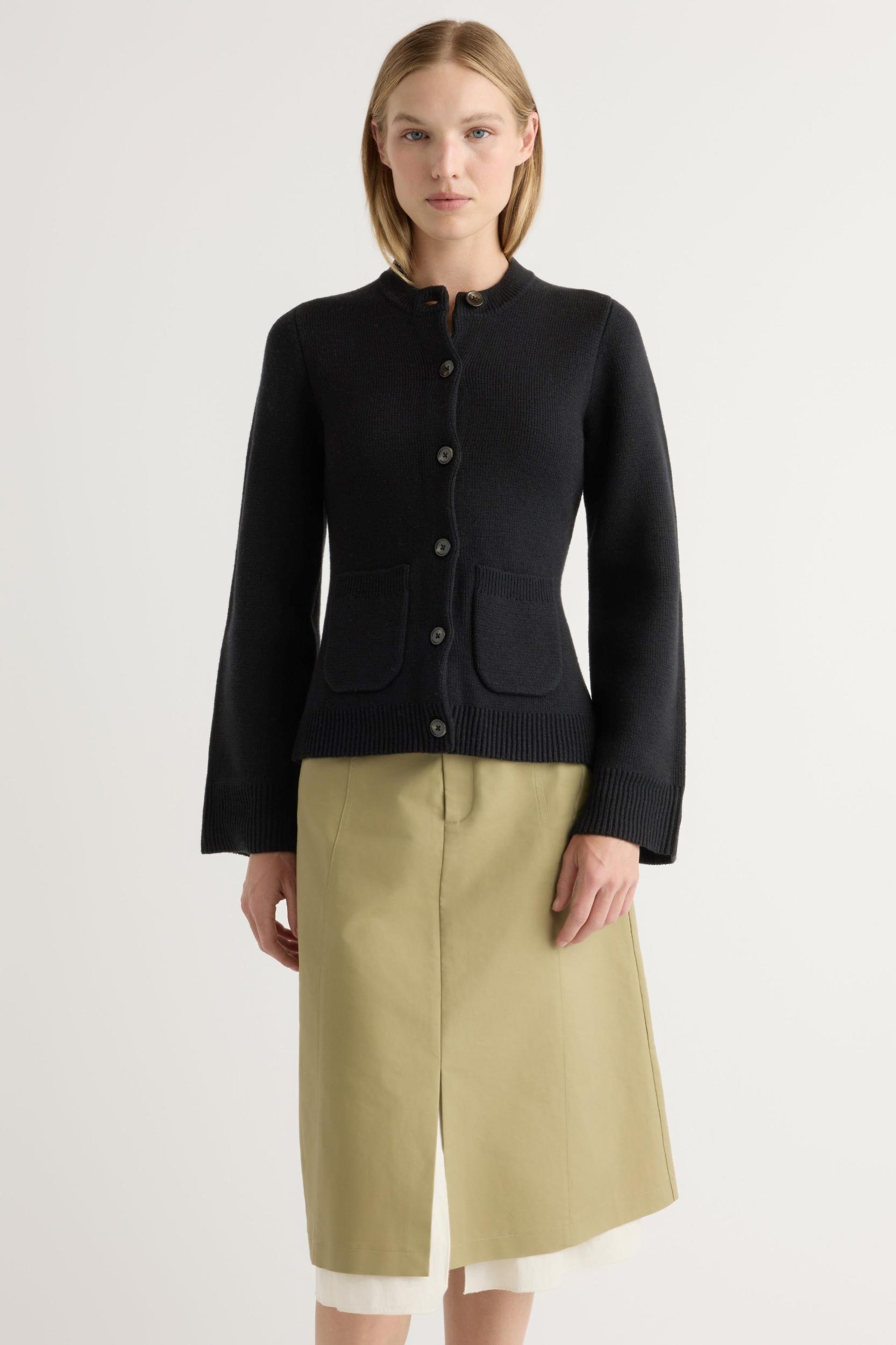 Eames Organic Cotton-Wool Button Cardigan Product Image