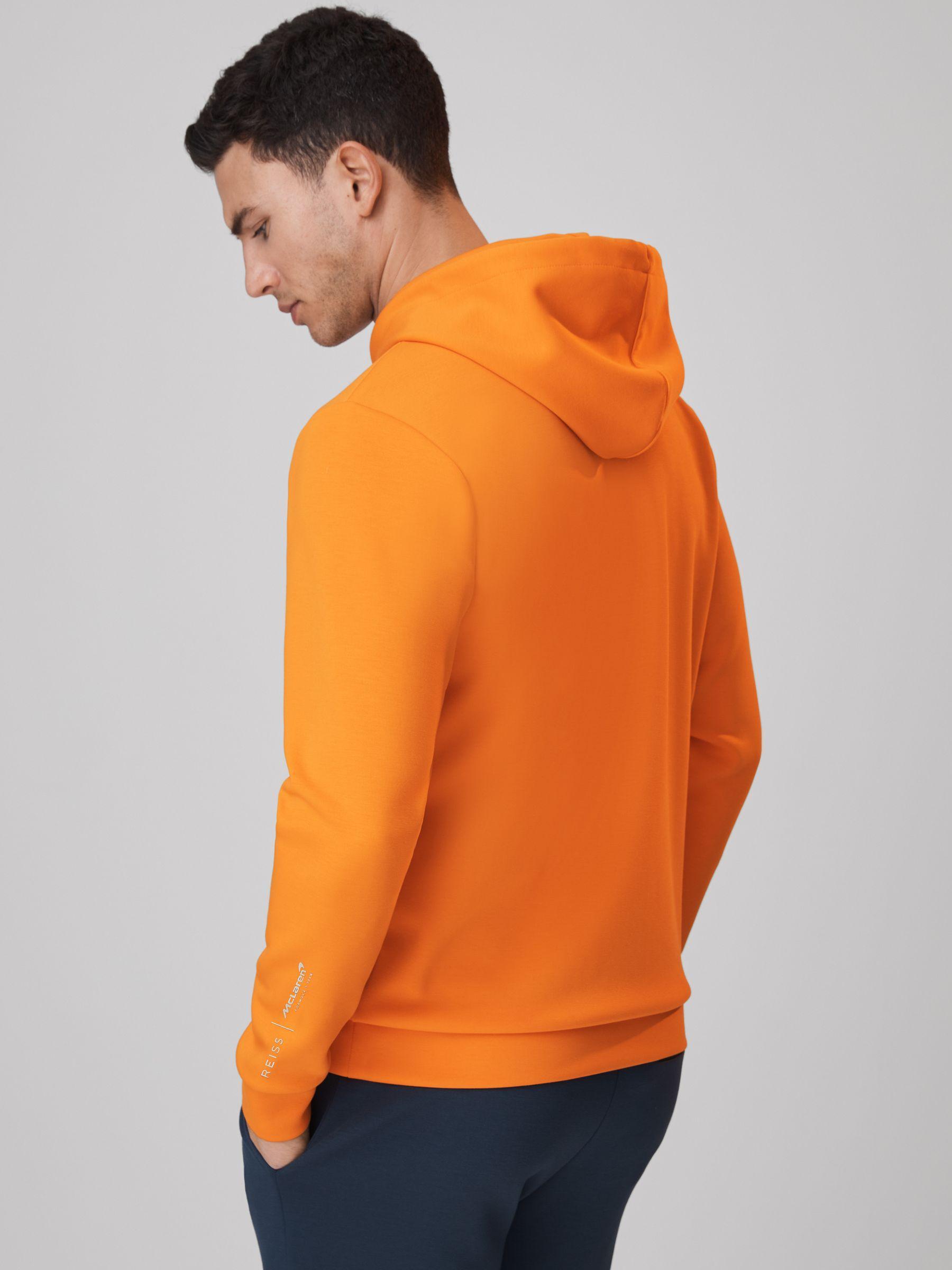 McLaren F1 Interlock Jersey Hoodie in Papaya Product Image