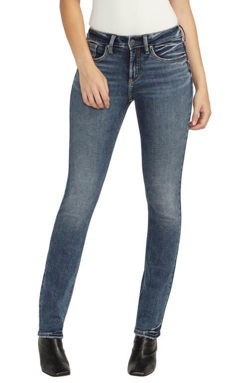 Silver Jeans Co. Womens Suki Mid Rise Straight Leg Jeans Product Image