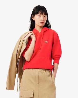 Relaxed Fit Piqué Hoodie Product Image