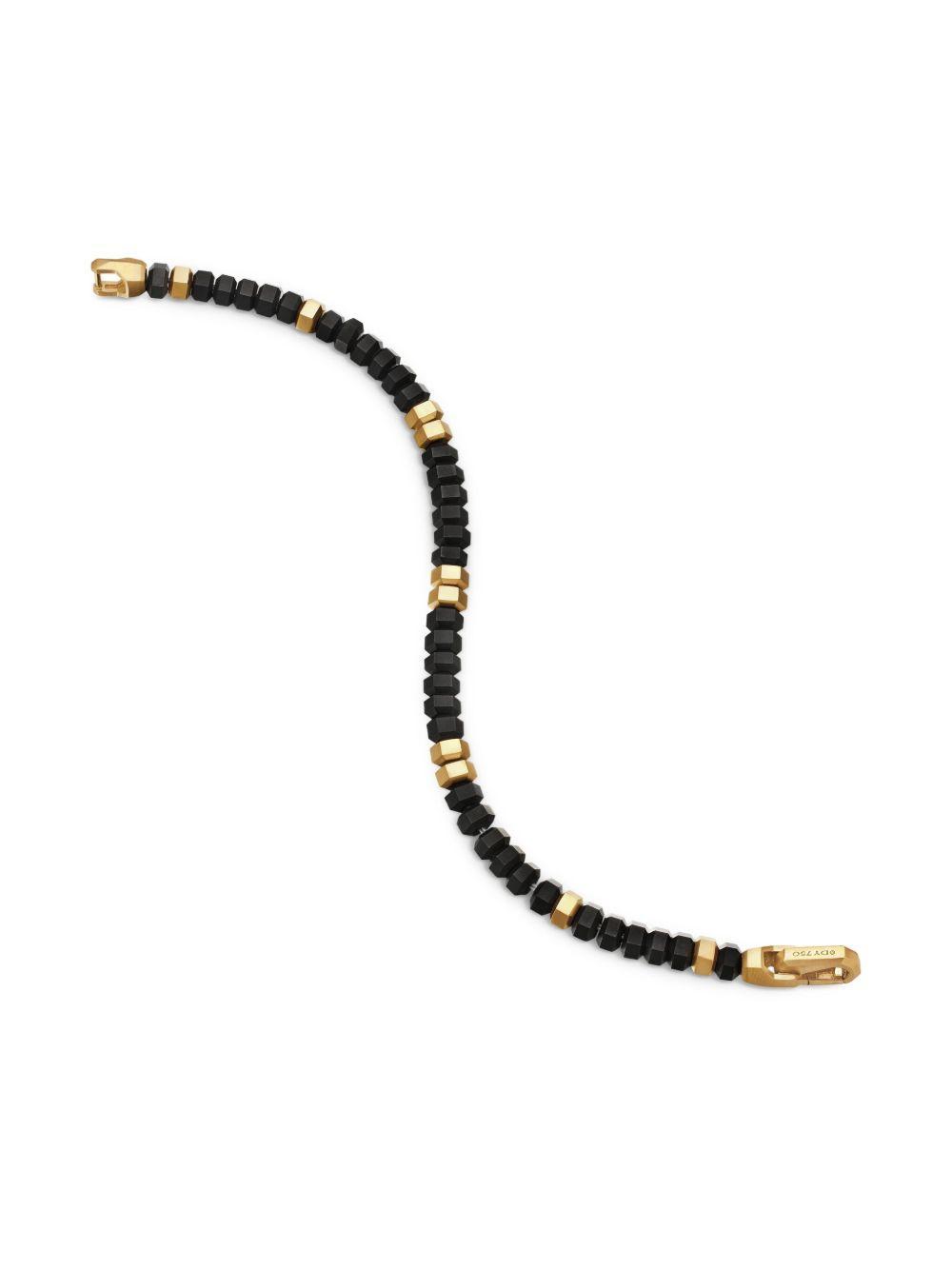 18kt yellow gold Hex Bead bracelet (6mm) Product Image