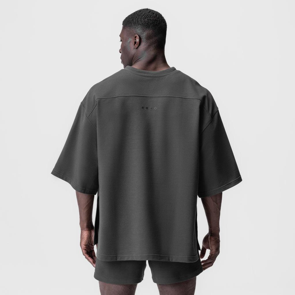 0945. Micro-Terry Warm-Up Tee - Black Product Image