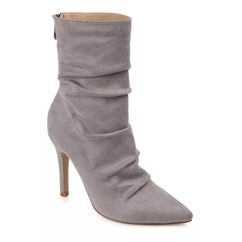 Journee Markie Womens High Heel Ankle Boots Green Product Image
