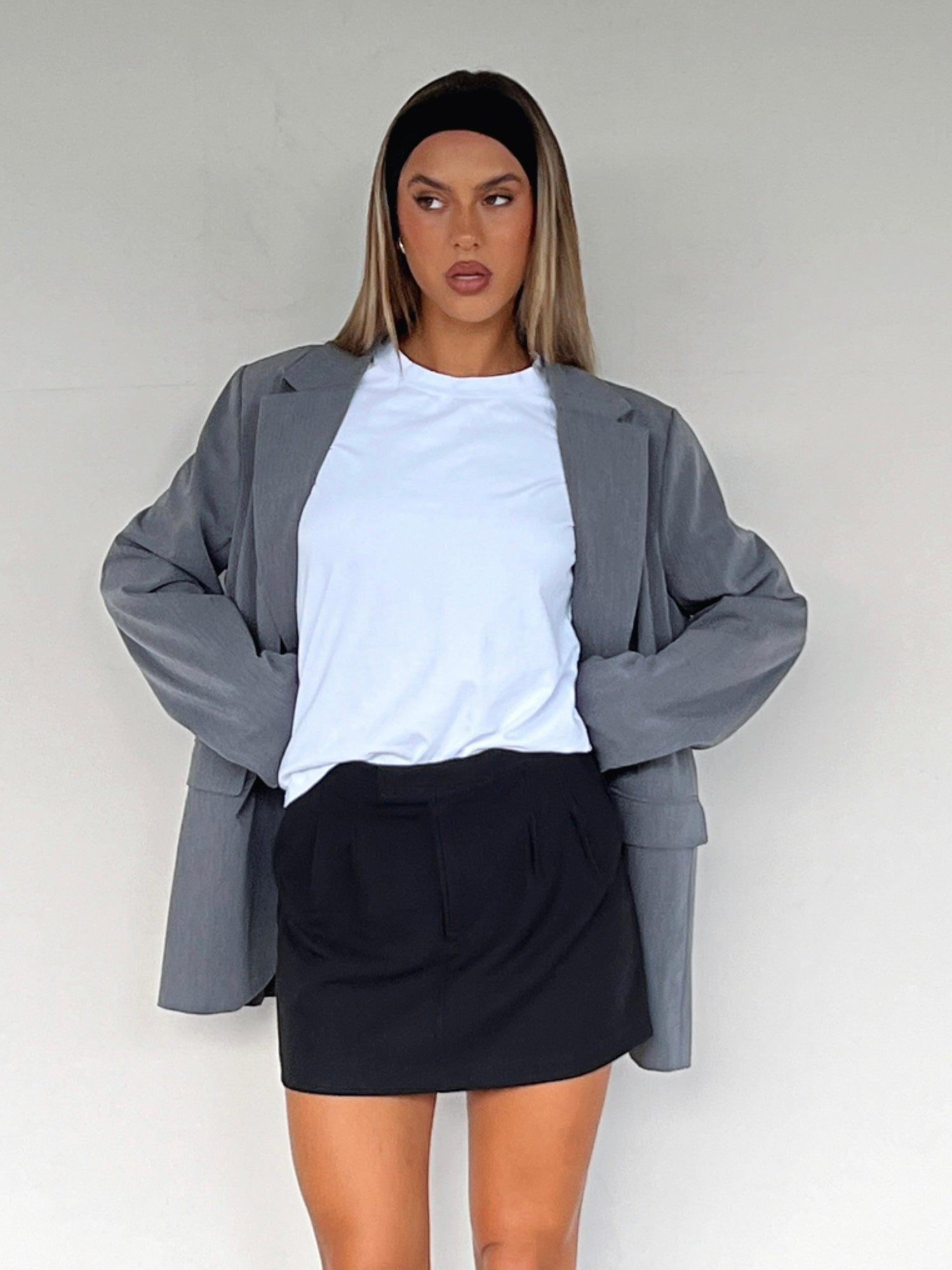 Keep Me Waiting Mini Skirt Black Product Image