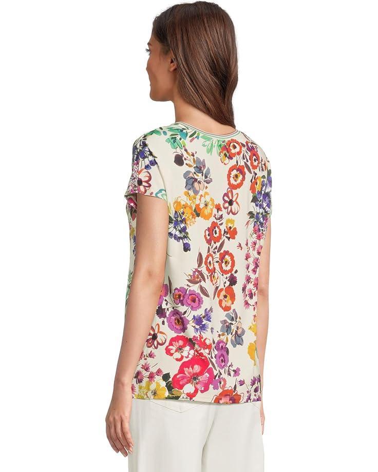 The Janie Favorite Flutter Sleeve Henley Tee Product Image