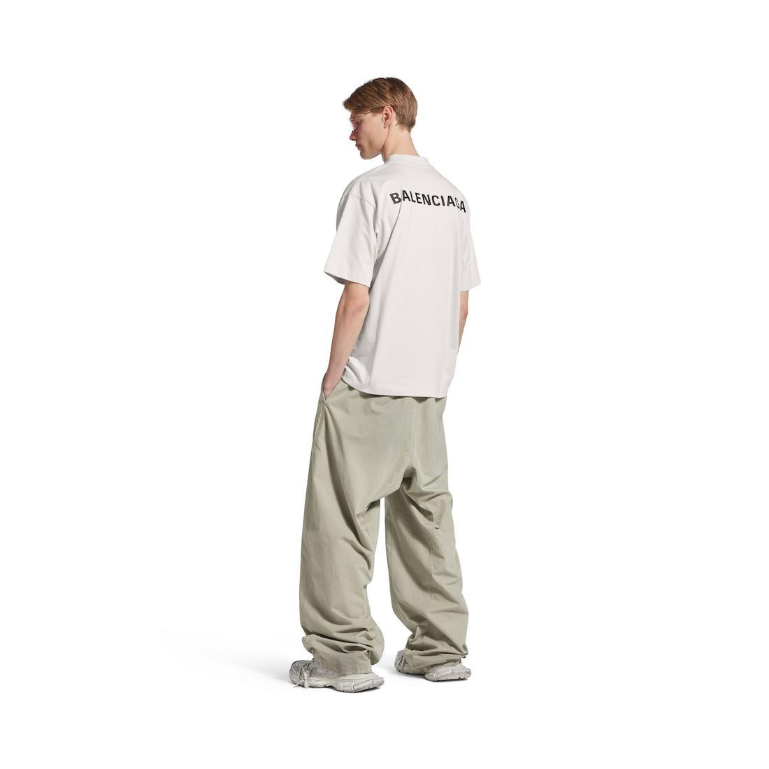 New Balenciaga Back T-shirt Medium Fit in Off White Product Image