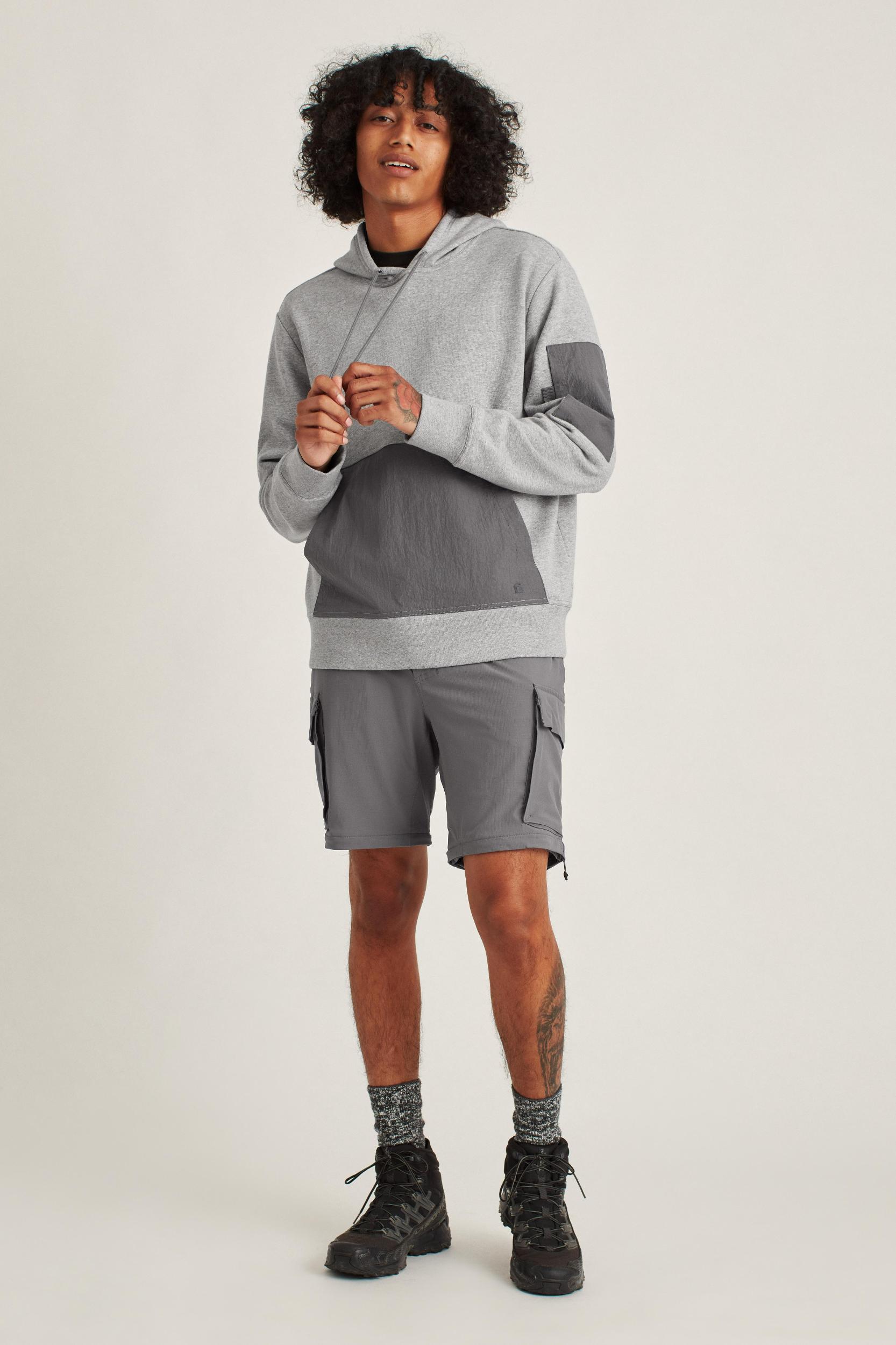 Mixed Media Pullover Hoodie Product Image