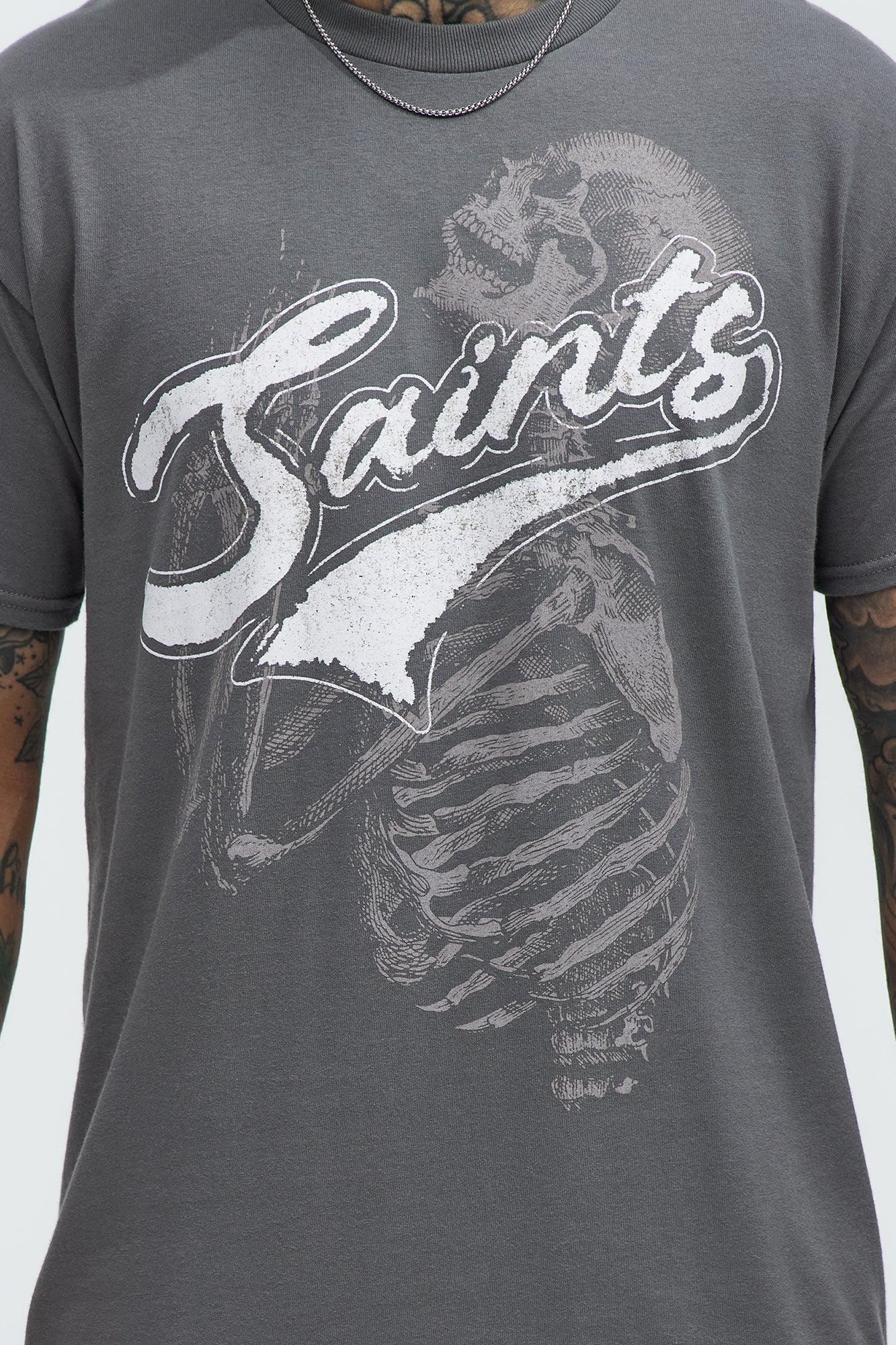 Saints Till Death Short Sleeve Tee - Charcoal Product Image