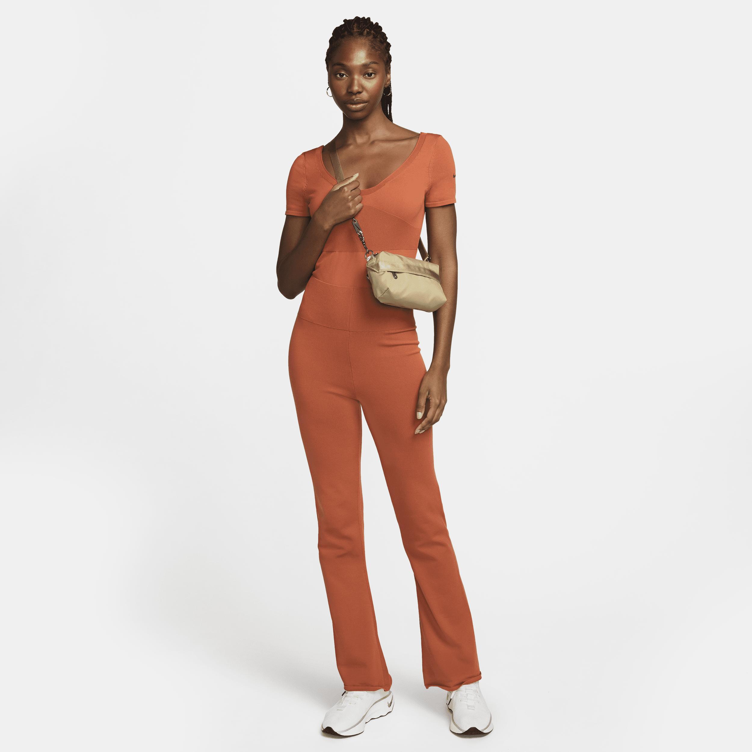 Nike Sportswear Chill Knit Women's Tight Sweater Short-Sleeve Bodysuit Product Image