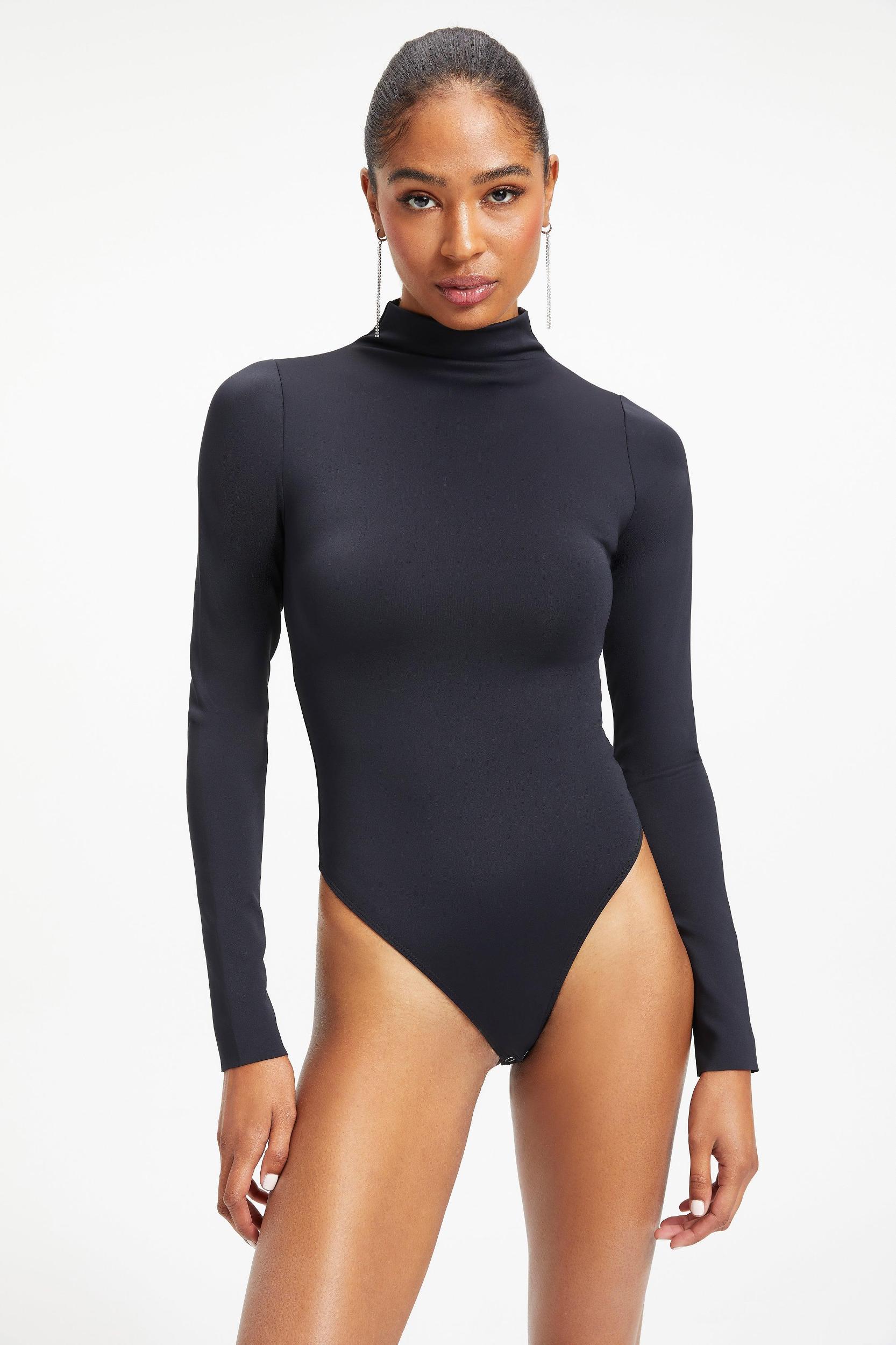 SCUBA FUNNEL NECK BODYSUIT | BLACK001 Product Image