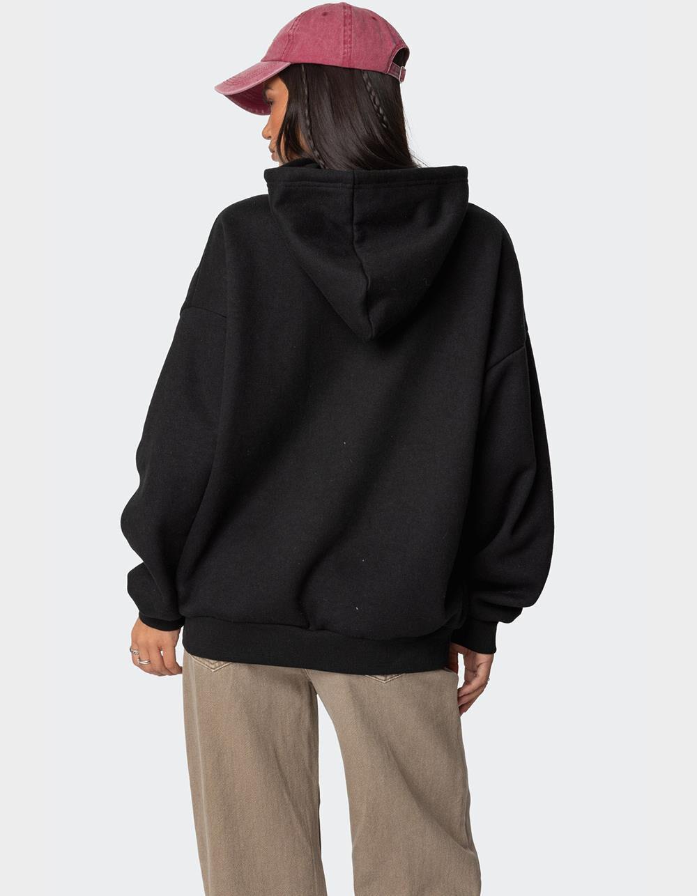 EDIKTED Leopard 8 Oversized Hoodie Product Image