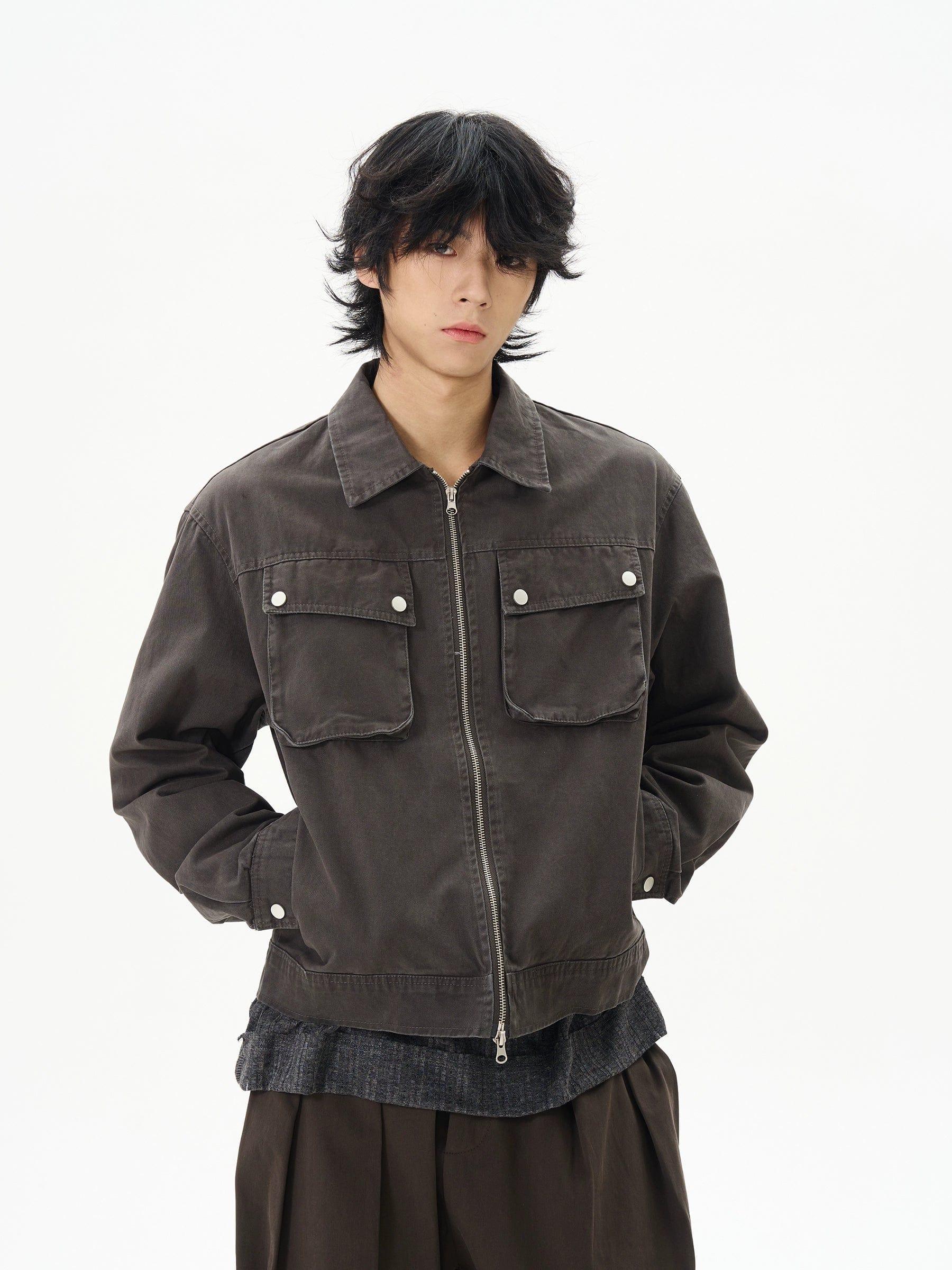 RT No. 12211 BROWN WORKWEAR ZIP-UP JK Product Image