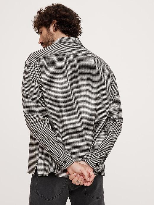 Relaxed-Fit Flannel Overshirt Product Image