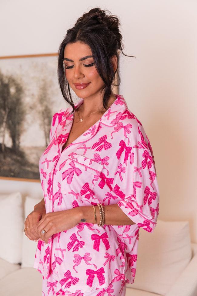 Good To Get Away In Put A Bow On It Pajama Top FINAL SALE Product Image