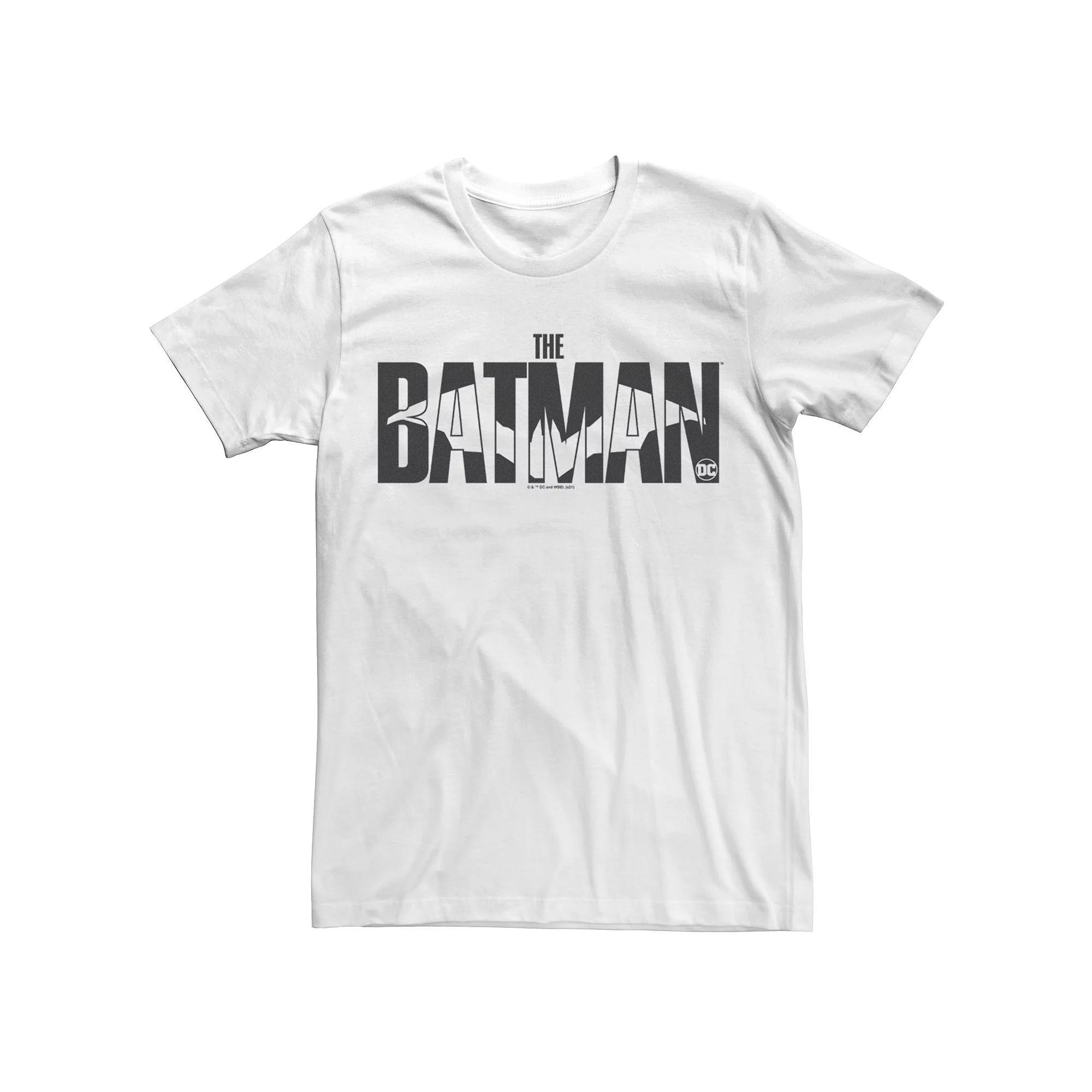 Men's DC Comics The Batman Logo Tee, Size: Large, White Product Image