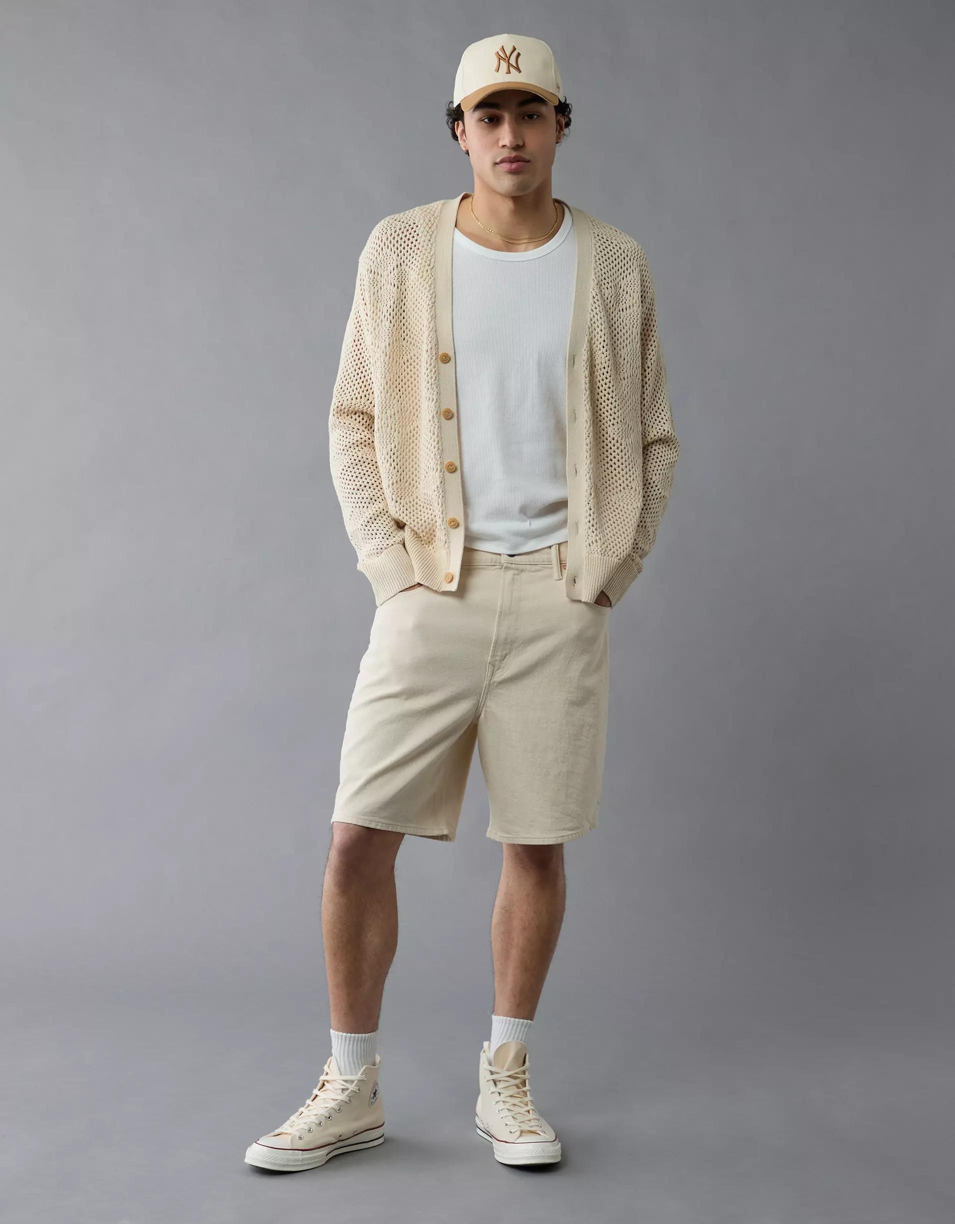 AE V-Neck Crochet Cardigan Product Image