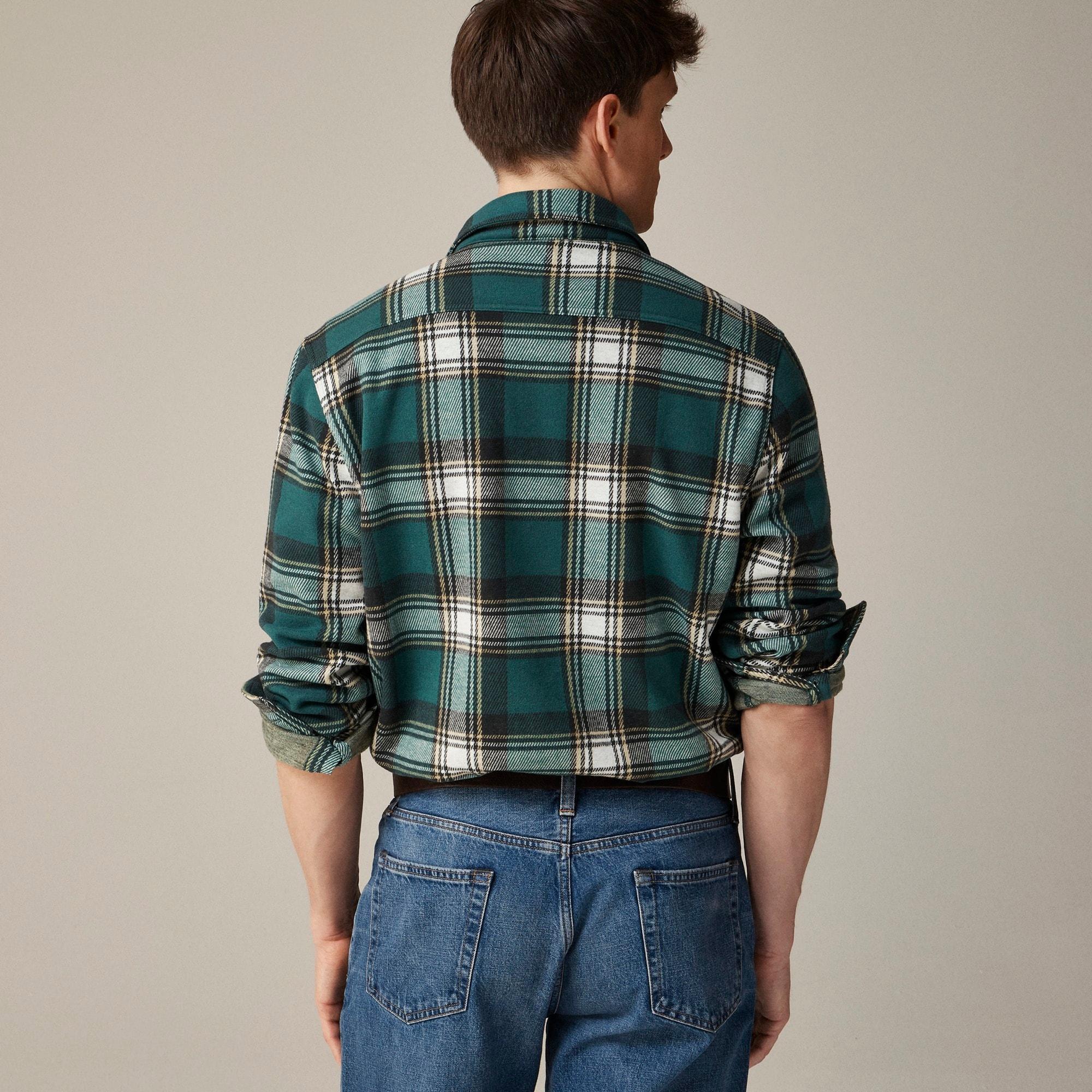 Seaboard soft-knit shirt in plaid Product Image