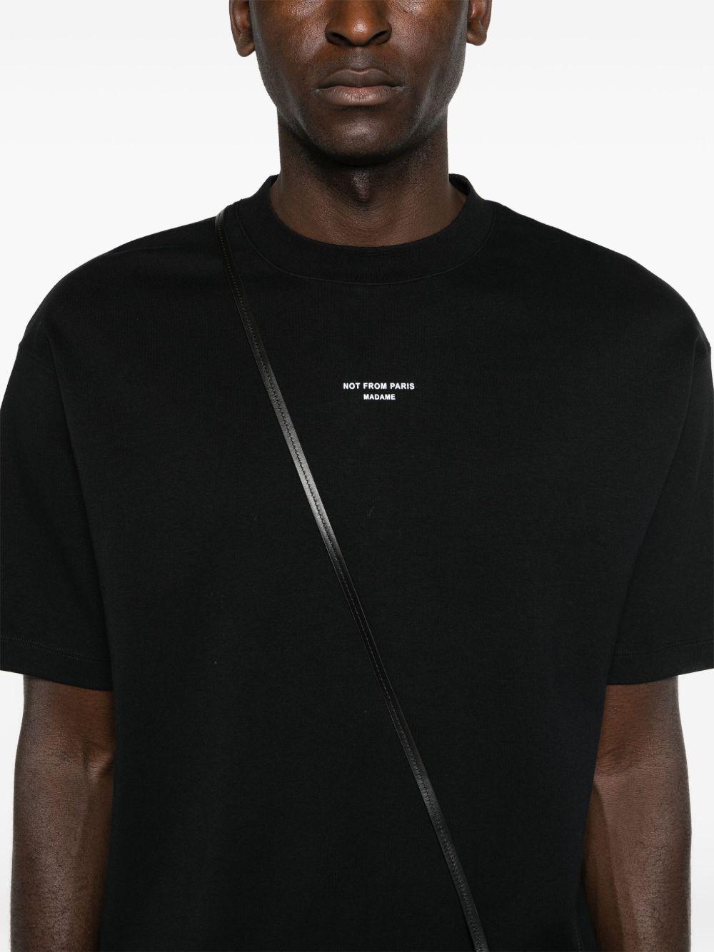 slogan-print cotton T-shirt Product Image