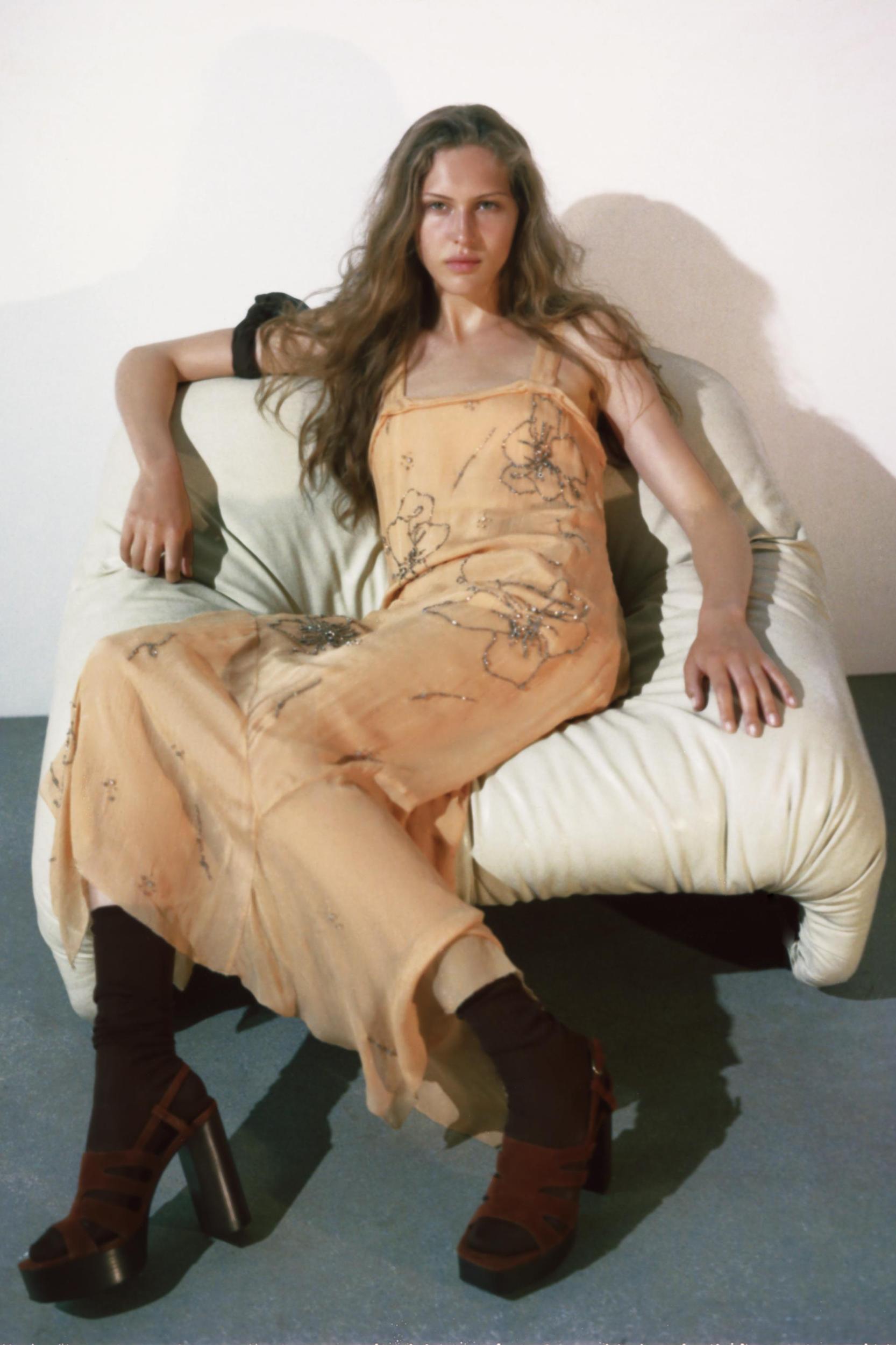 EMBROIDERED STRAPPY DRESS ZW COLLECTION Product Image