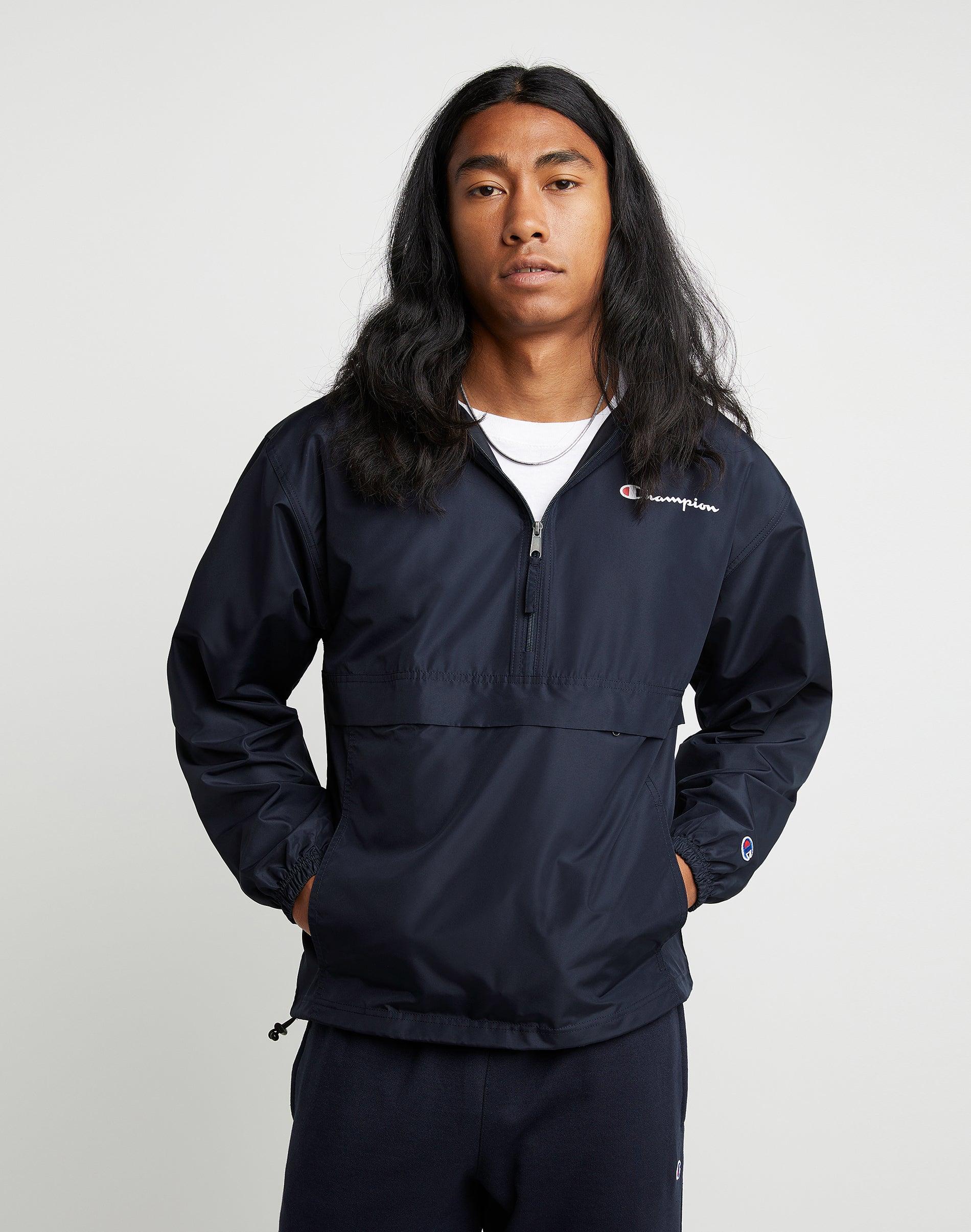 Mens Champion Stadium Packable Jacket, Script Logo Cargo Olive S Product Image