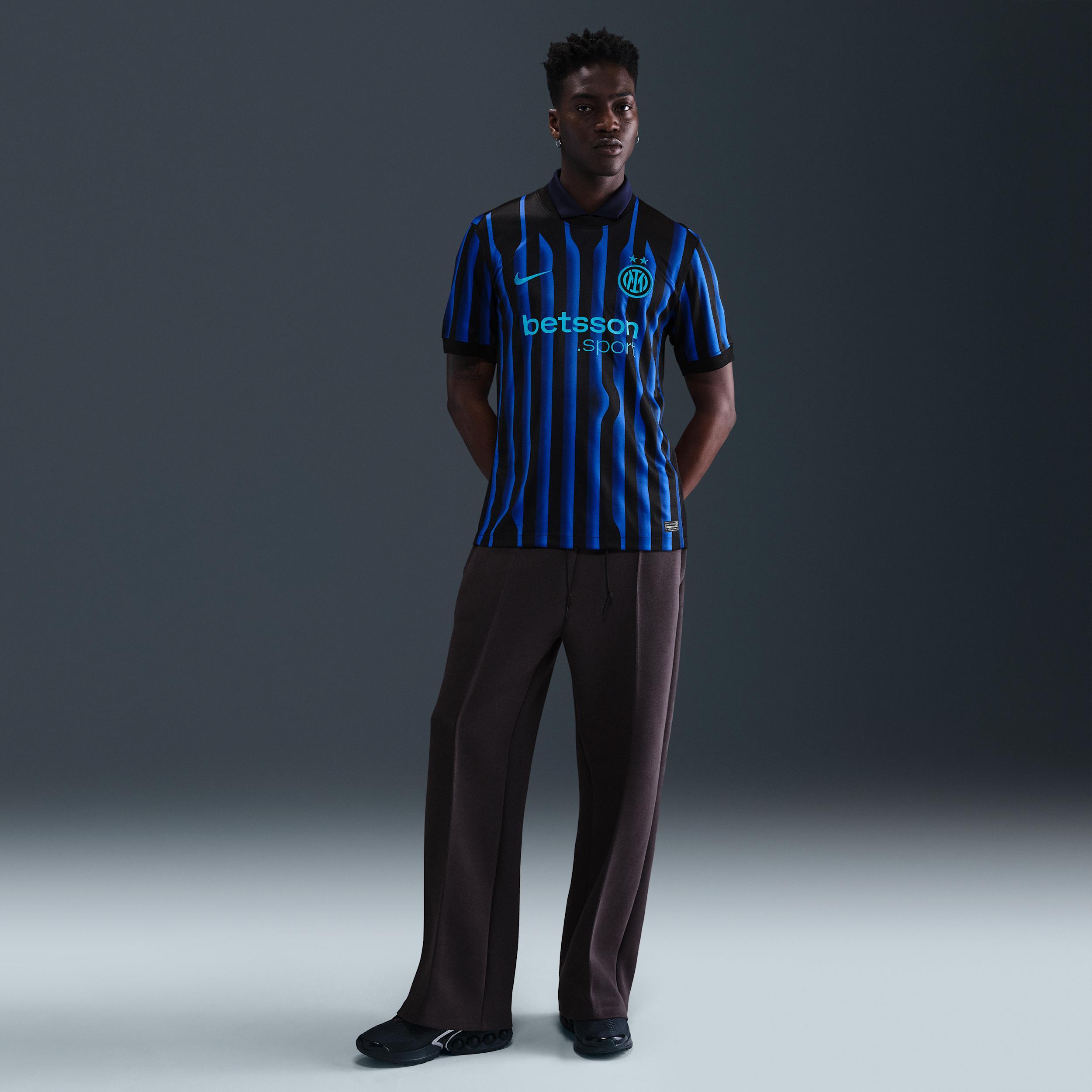 Inter Milan 2025/26 Stadium Home Nike Men's Dri-FIT Soccer Replica Jersey Product Image