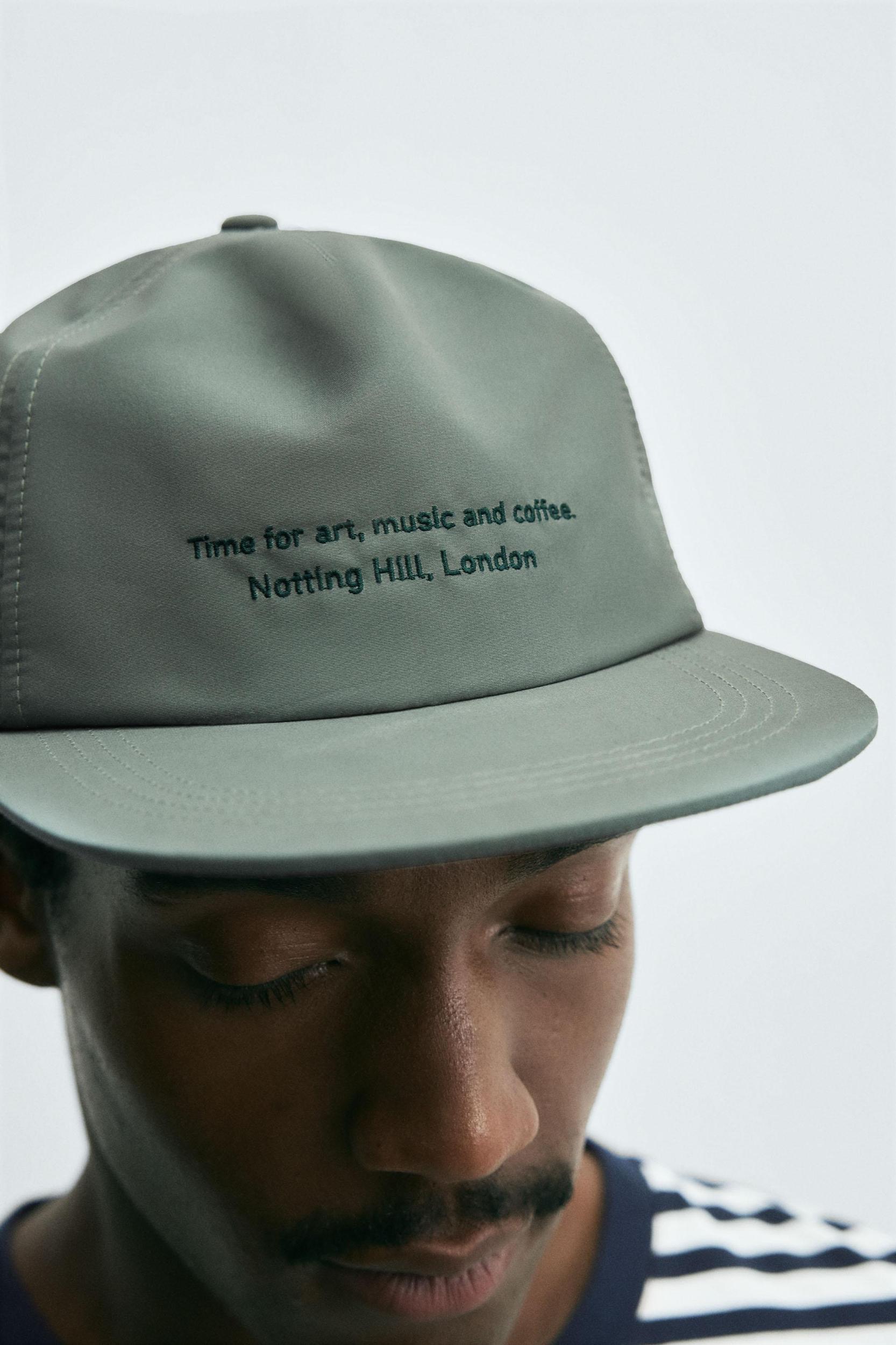 EMBROIDERED FLAT VISOR CAP Product Image