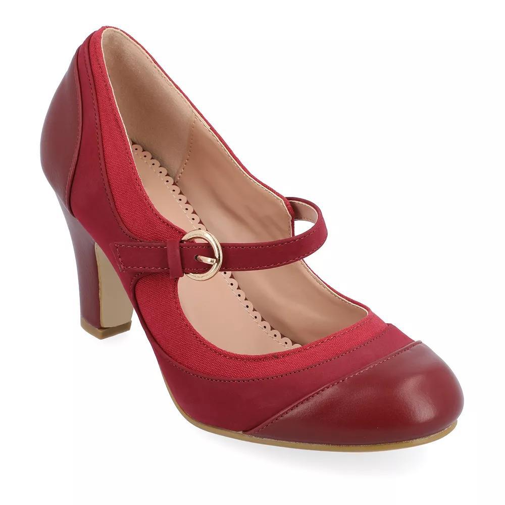 Journee Siri Women's Mary Jane Heels, Size: 6, Red Product Image
