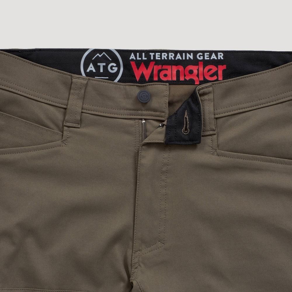 Wrangler Men's ATG Synthetic Straight Utility Pants - Morel 36x30: Midweight Nylon-Spandex, Zippered Pocket Product Image